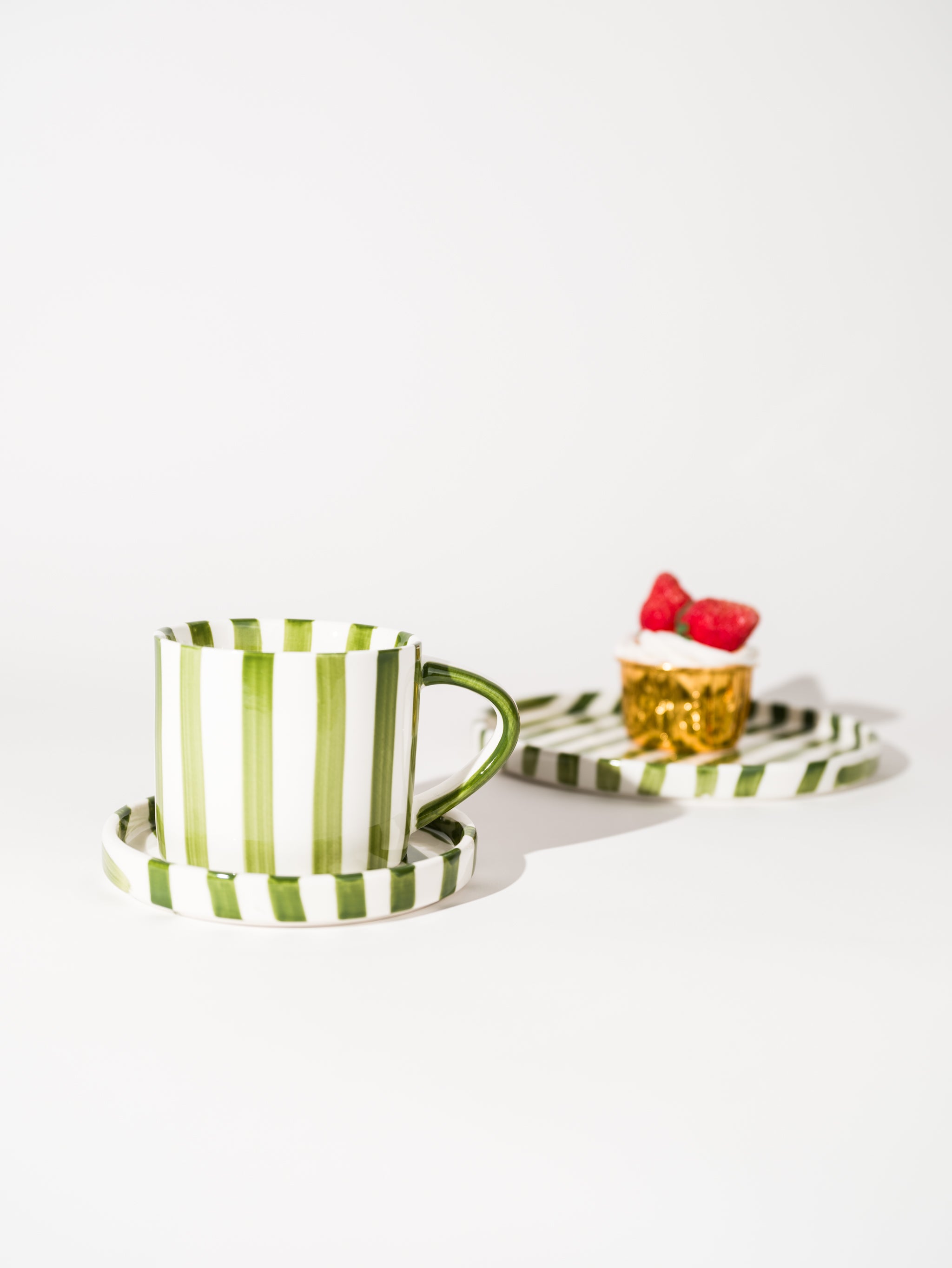 Summer Beach Coffee Cup & Plate Set