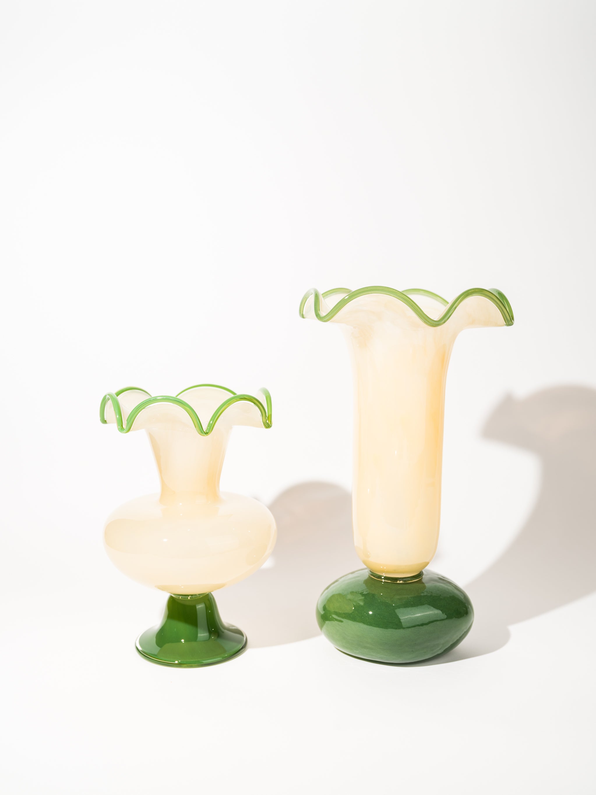 Verdant Crest Duo Vases, Set of 2
