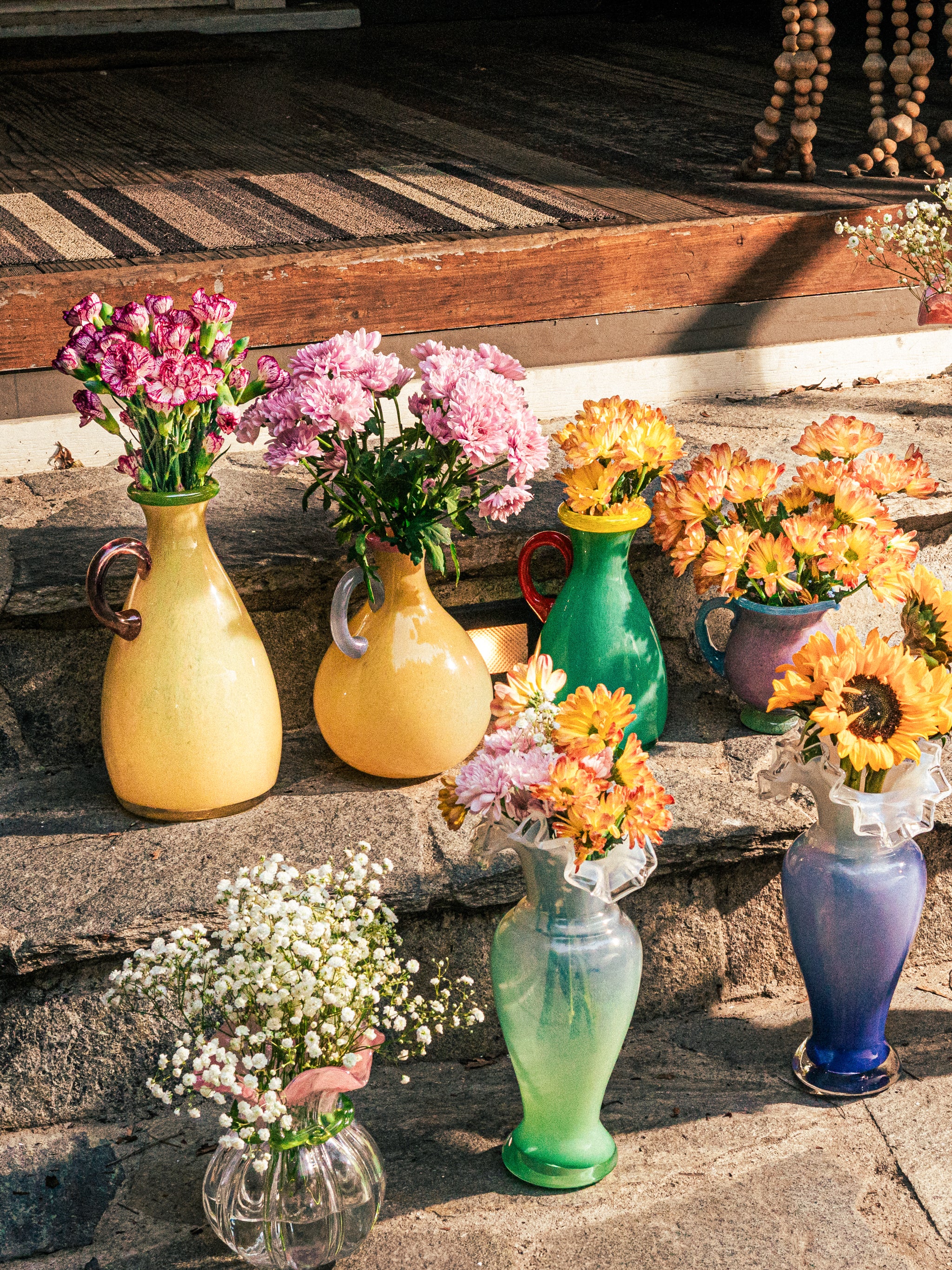 Pastel Pitcher Vases Set of 4