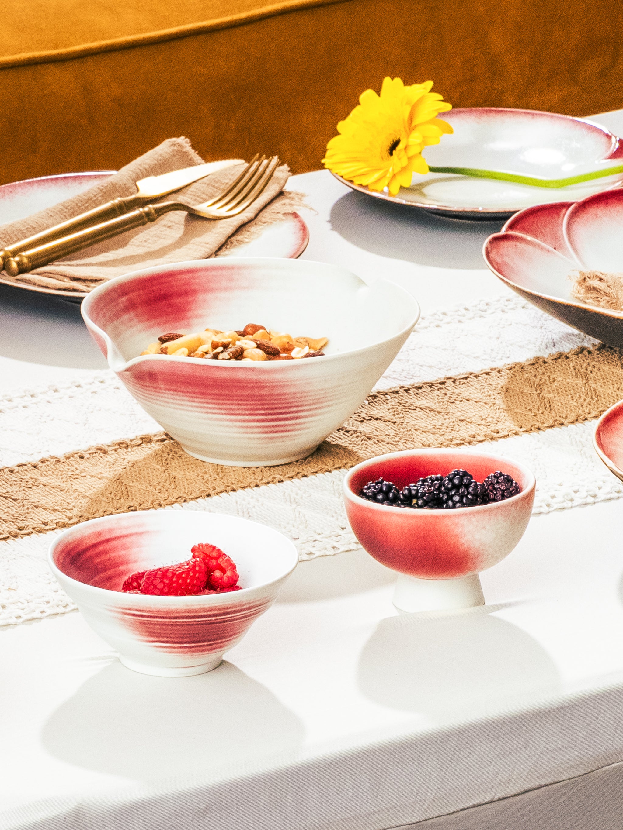 Garnet Blush Salad Bowl, 4 inch