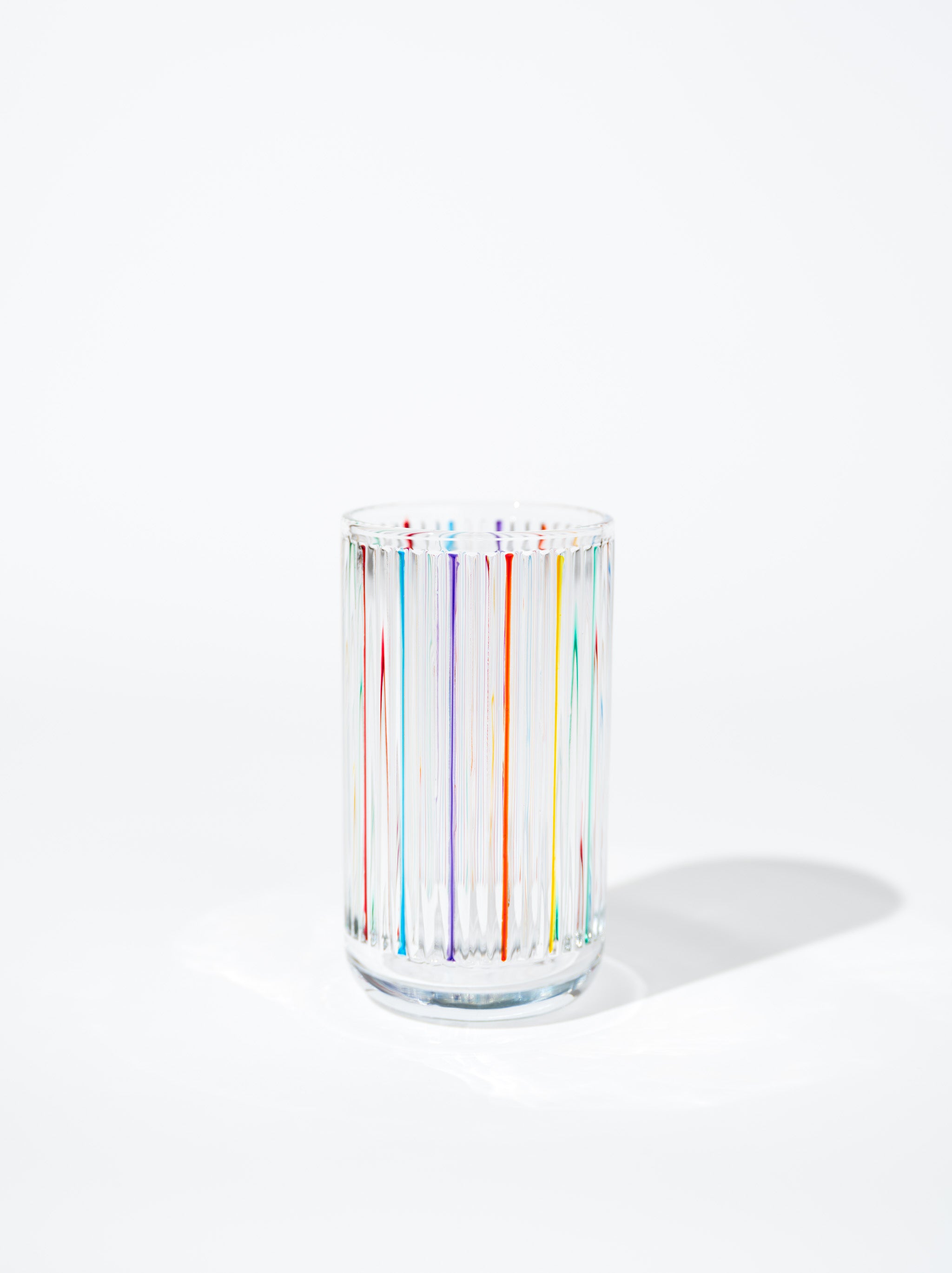 Prismatic Colored Drinking Glass, Gem