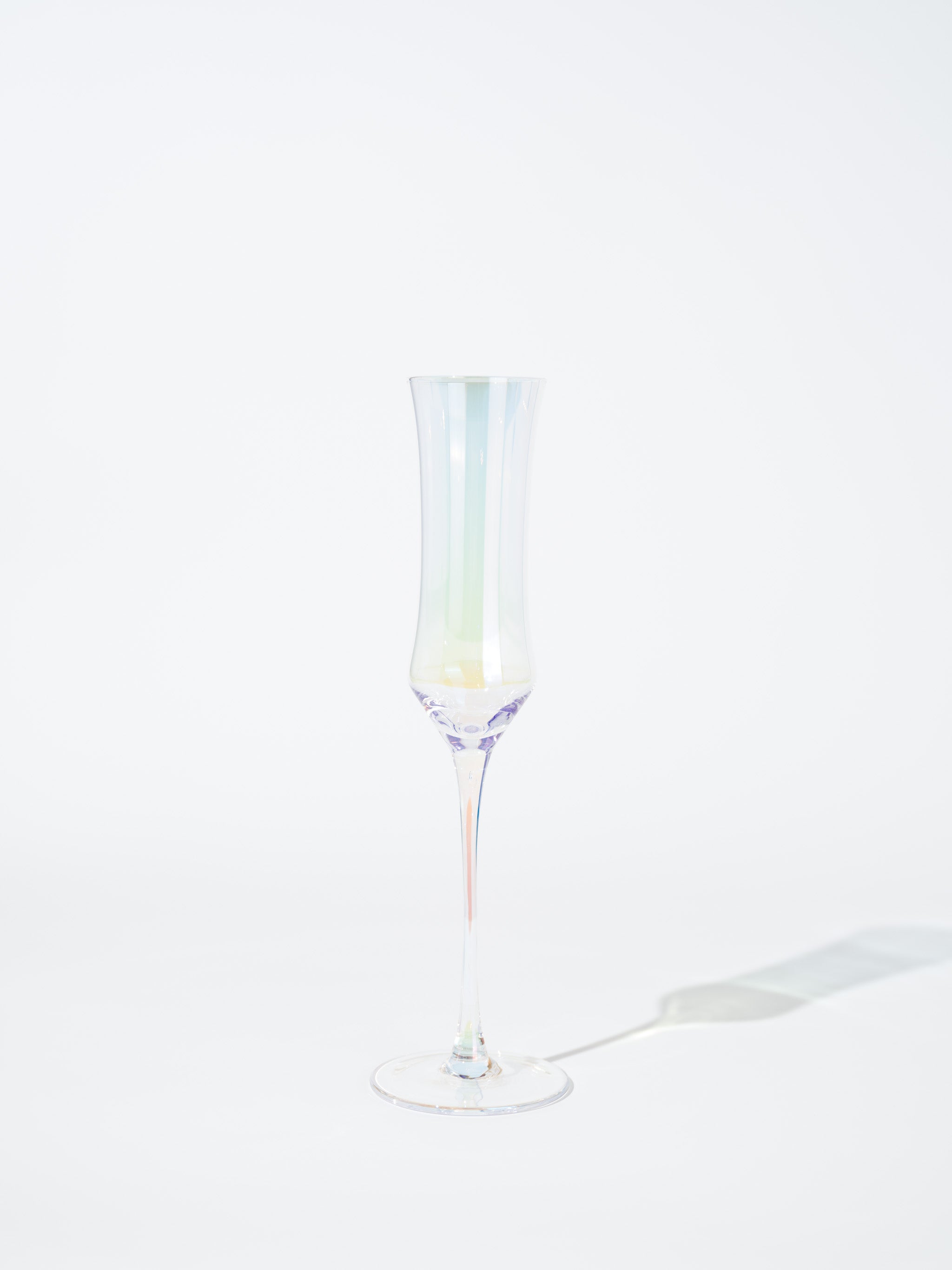 Luna Iridescent Slender Waist Champagne Glass