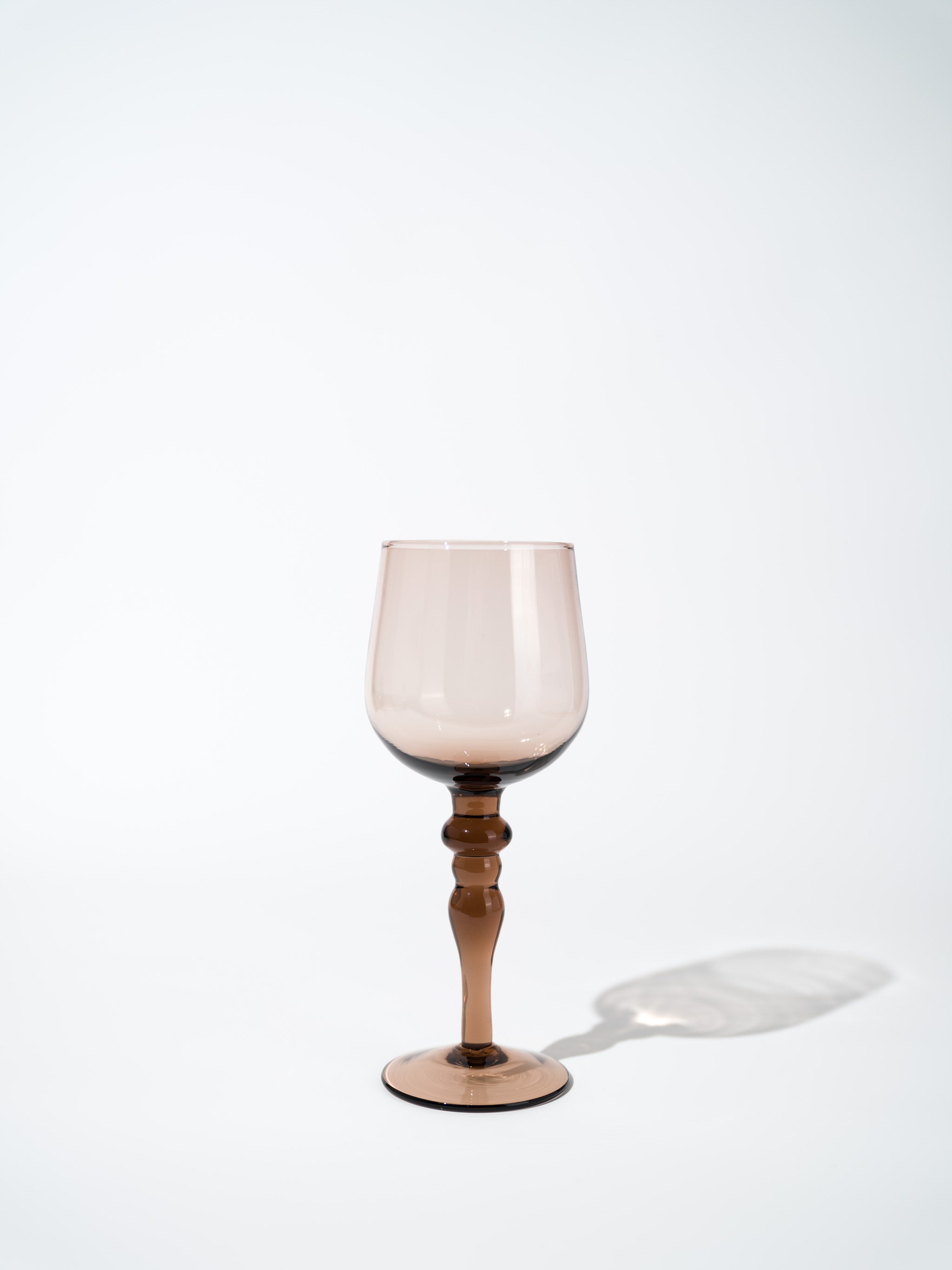 Amber Retro Wine Glass