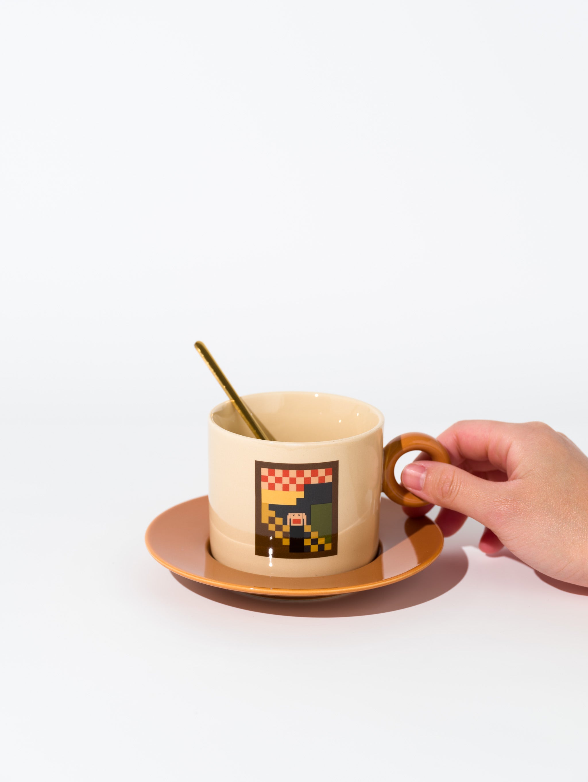 The Scream Mosaic Coffee Cup