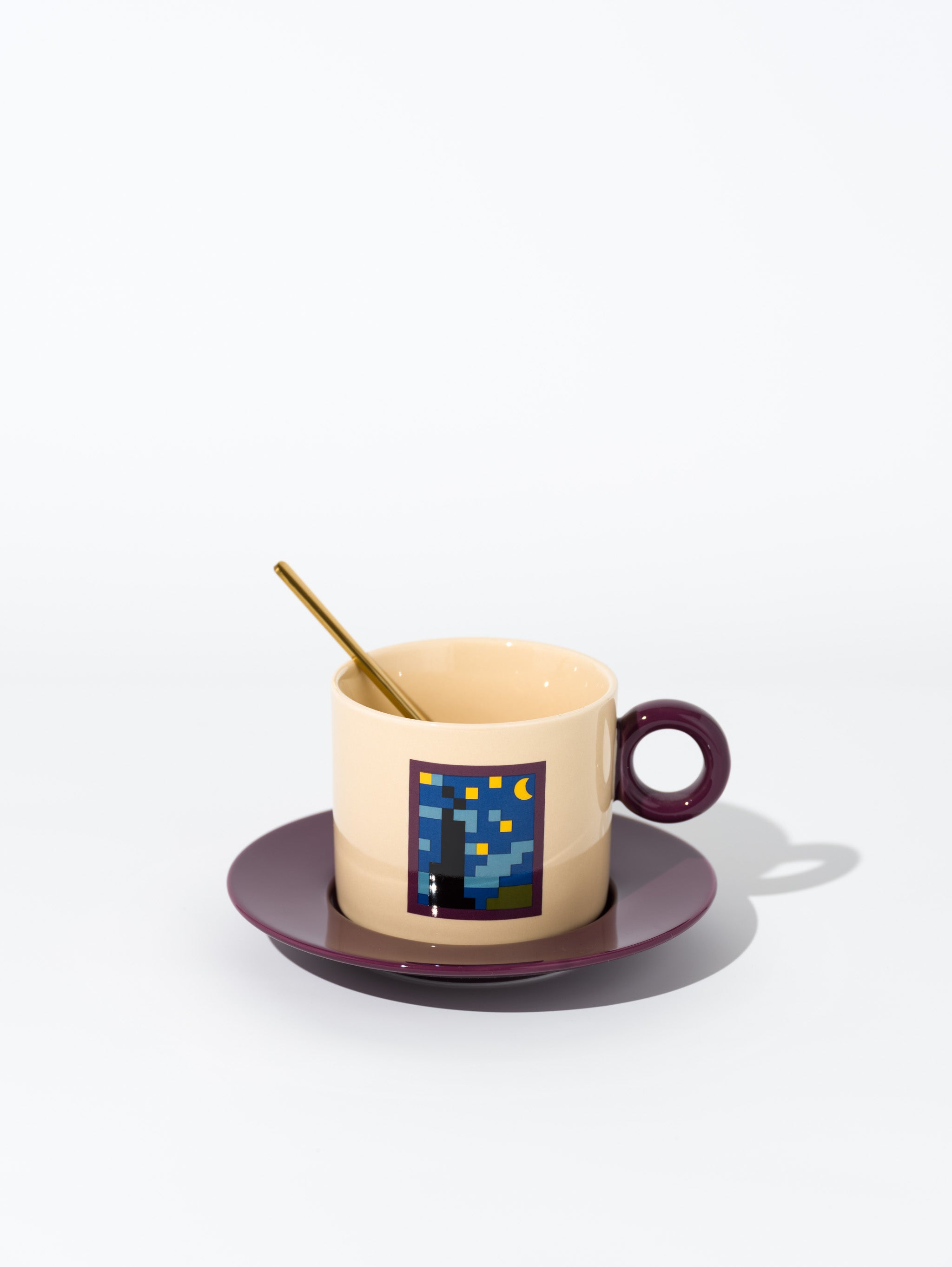 Van Gogh Starry Night Mosaic Coffee Cup