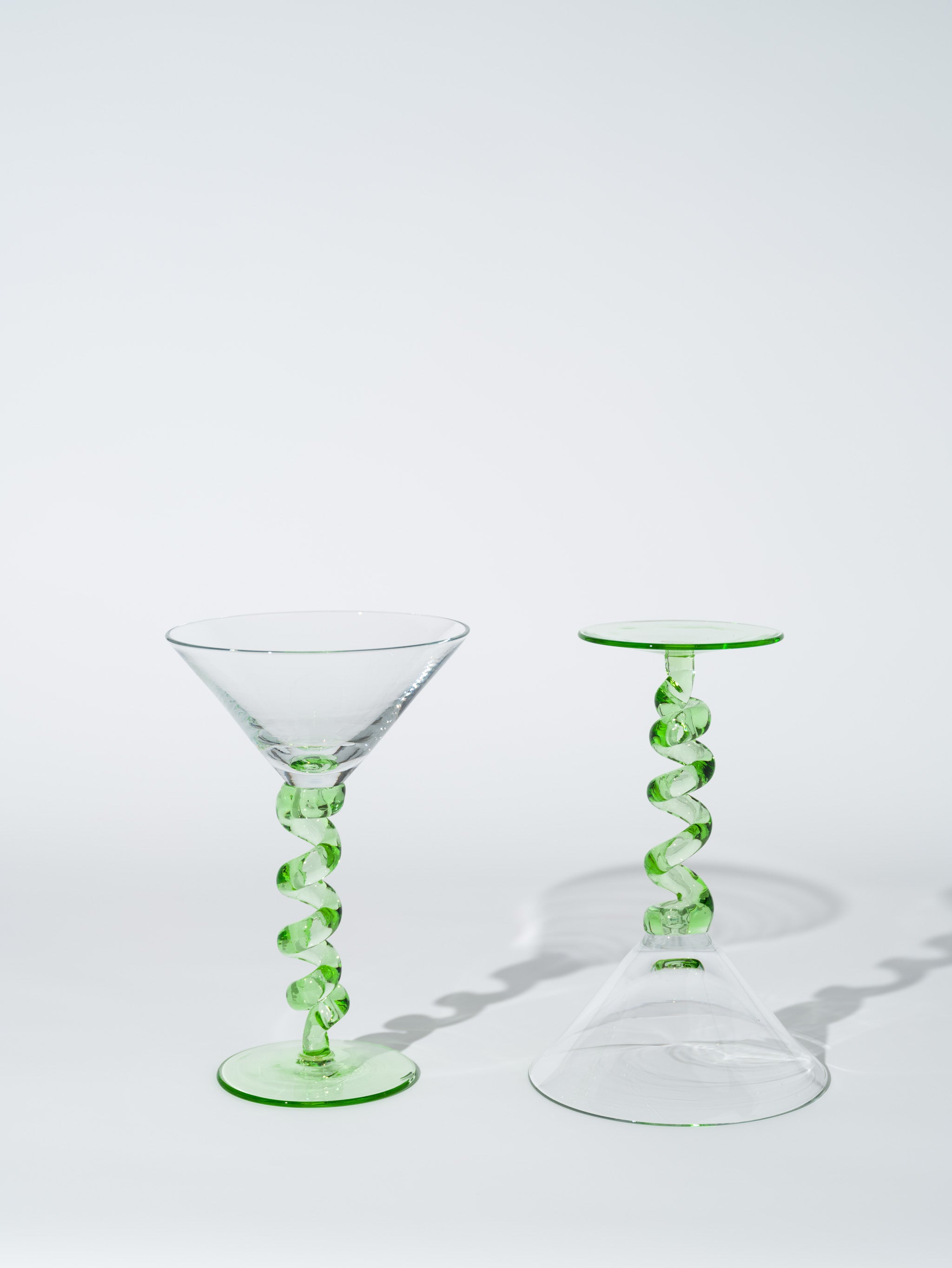 Nova Spiral Stem Martini Glass
