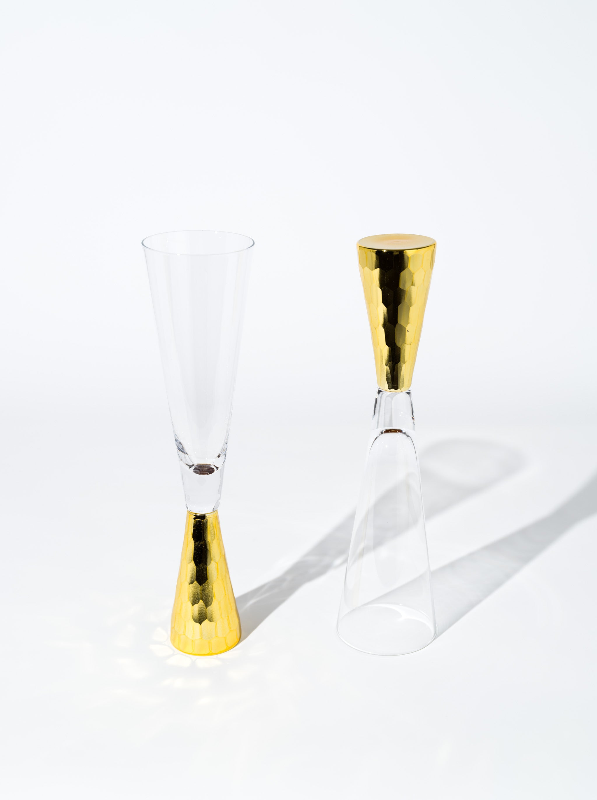 Doris Party Champagne Glass, Gold