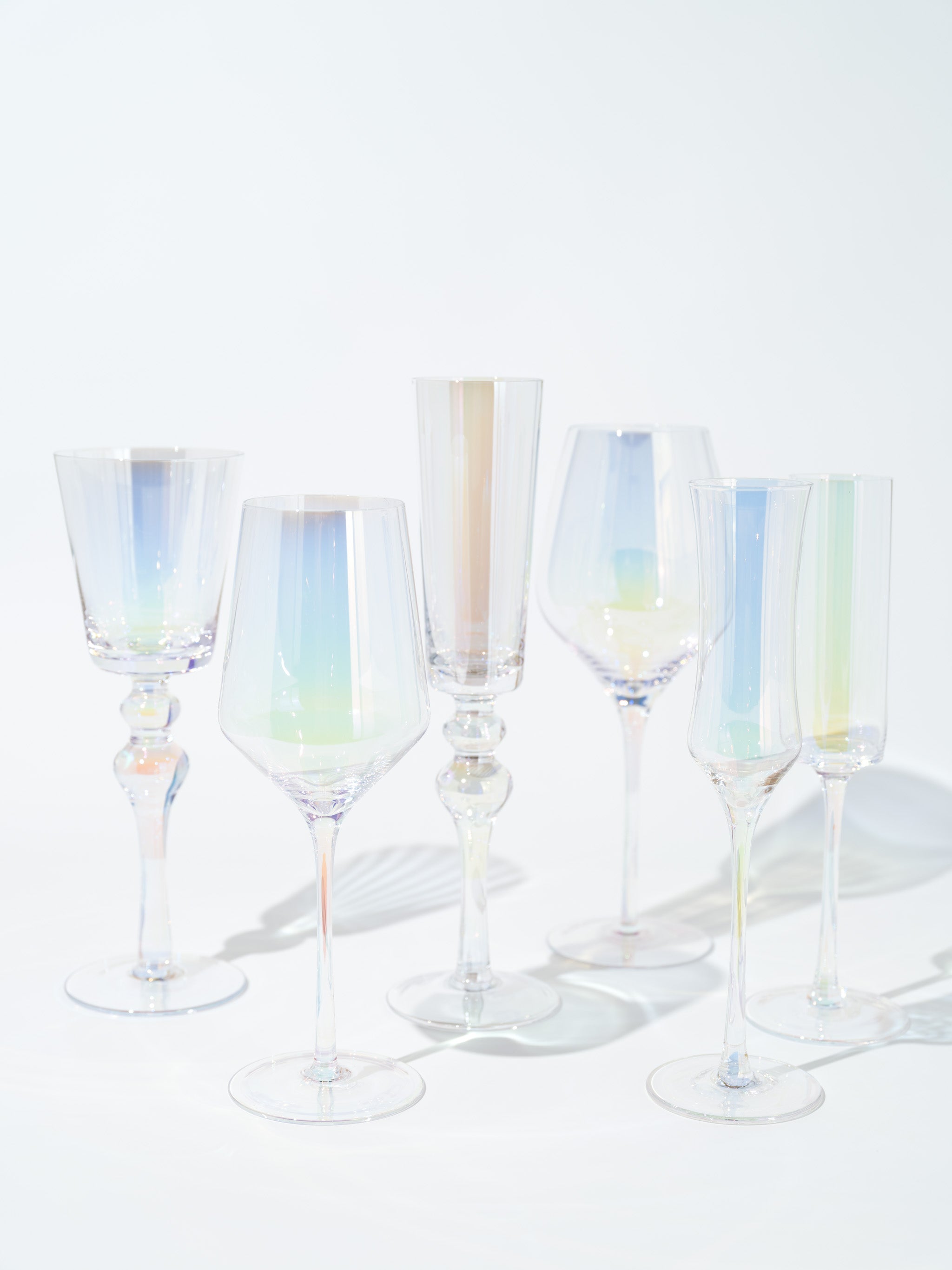 Iridescent Glasses, Set of 6