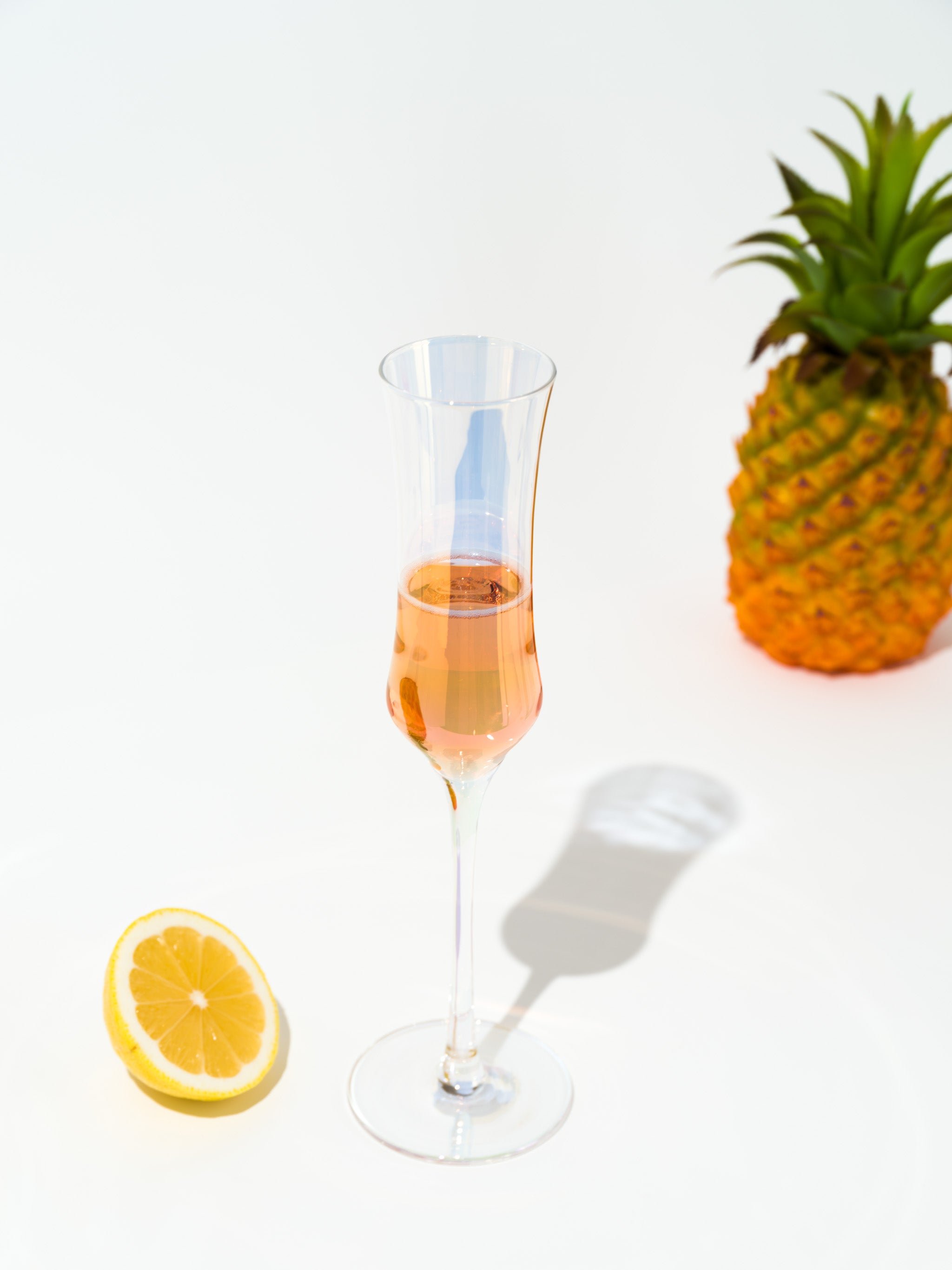 Luna Iridescent Slender Waist Champagne Glass