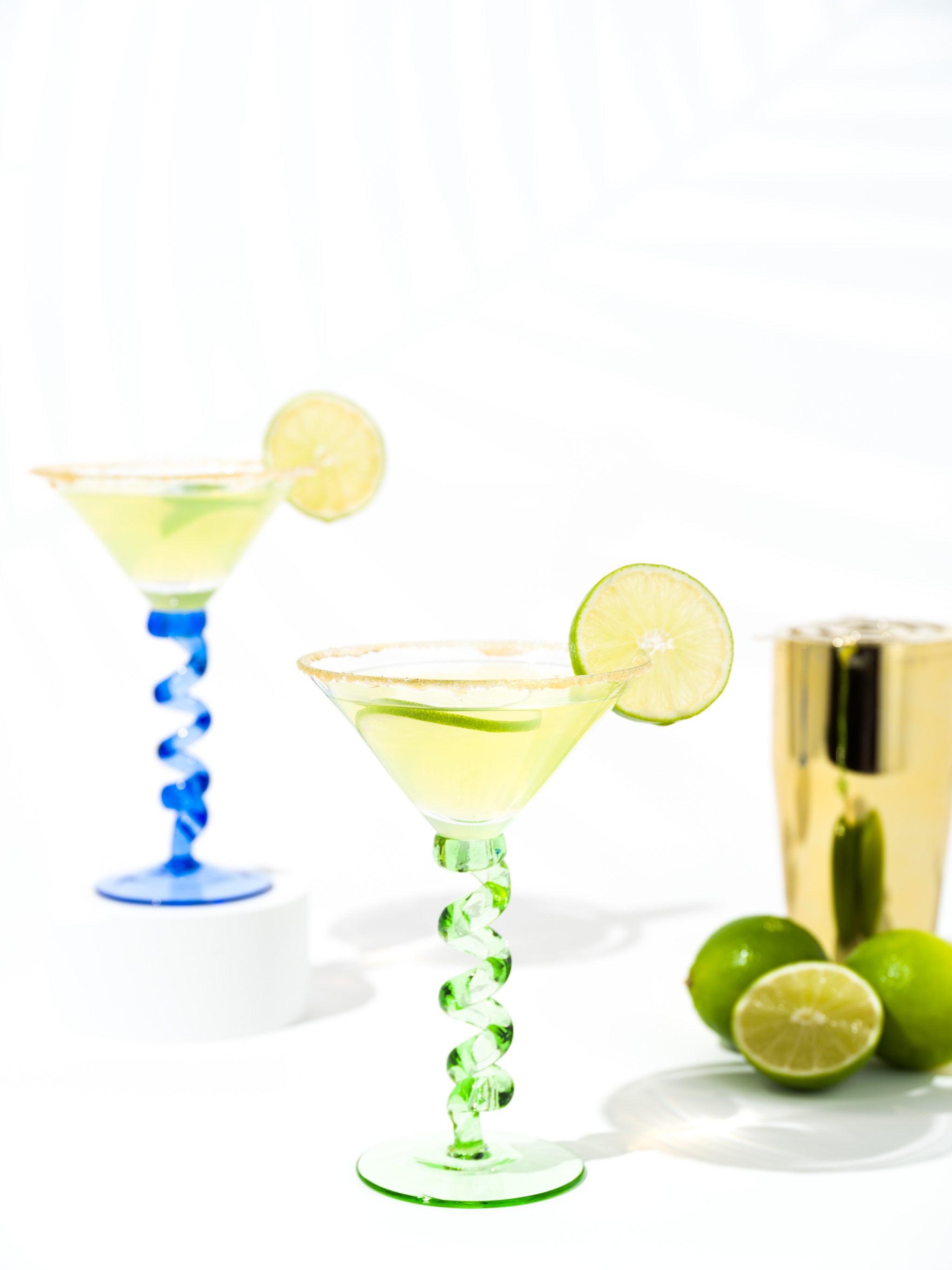 Nova Spiral Stem Martini Glass