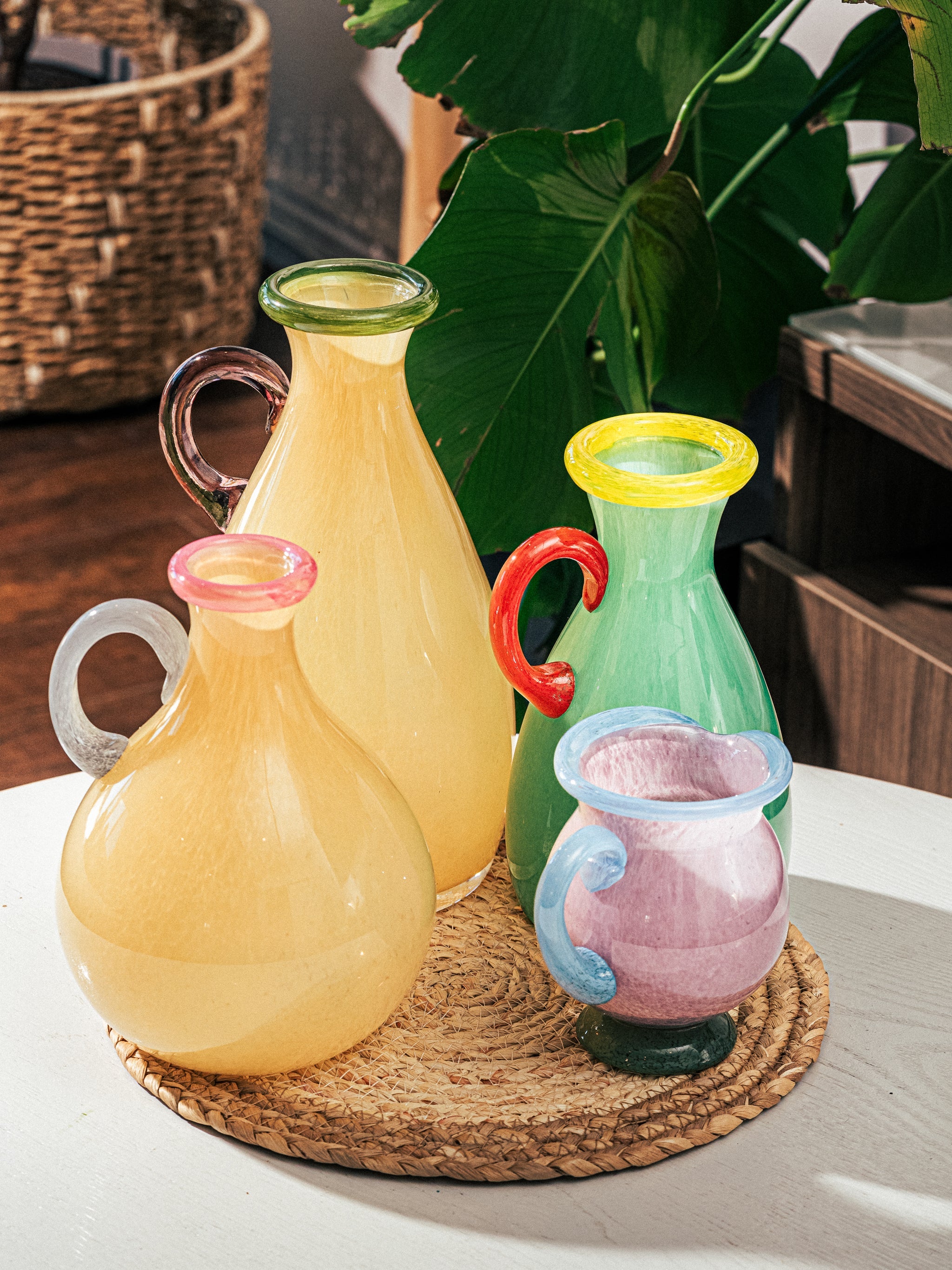 Pastel Pitcher Vases