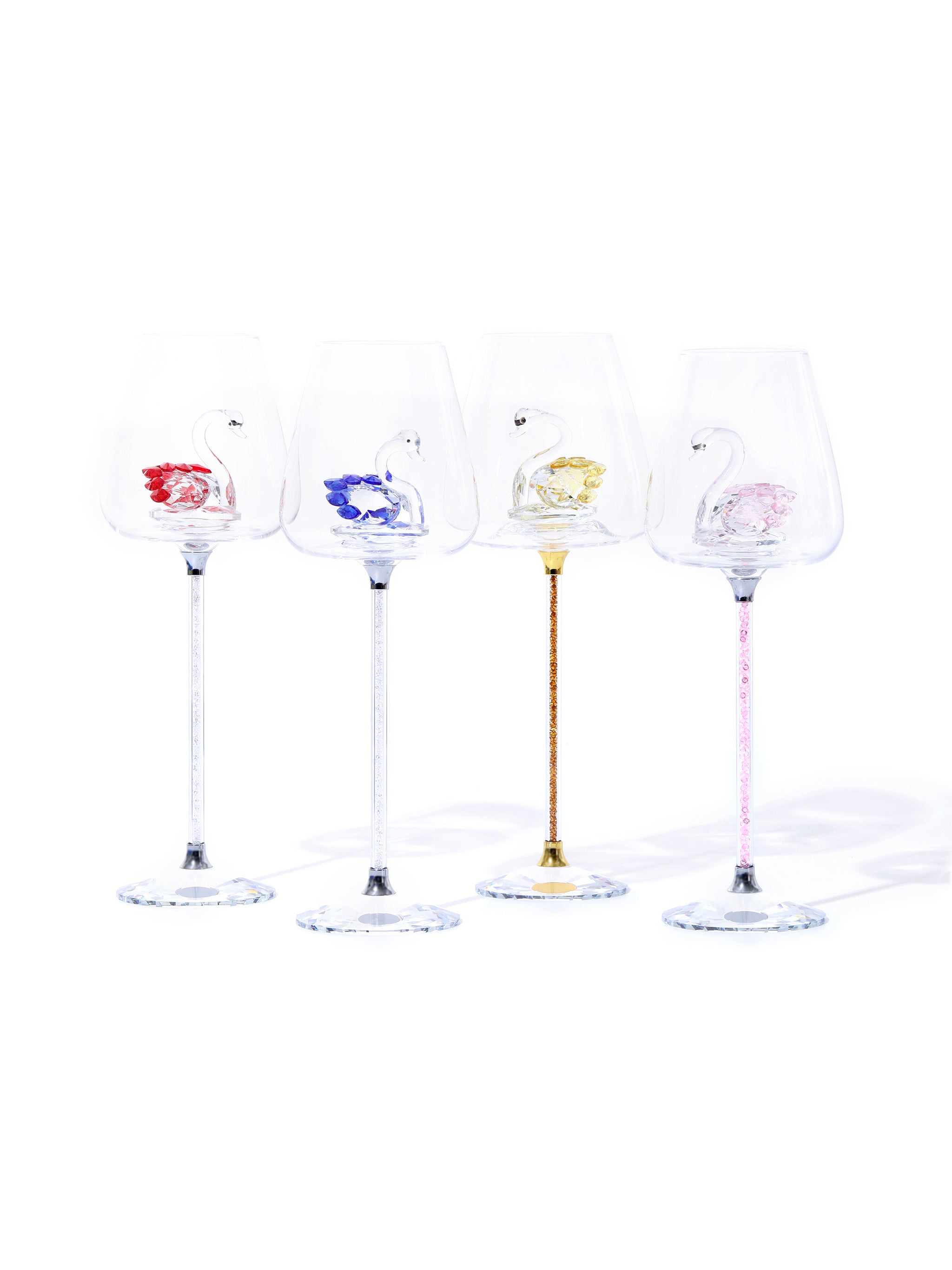 Isabella Swan Lake Wine Glass, Set of 4