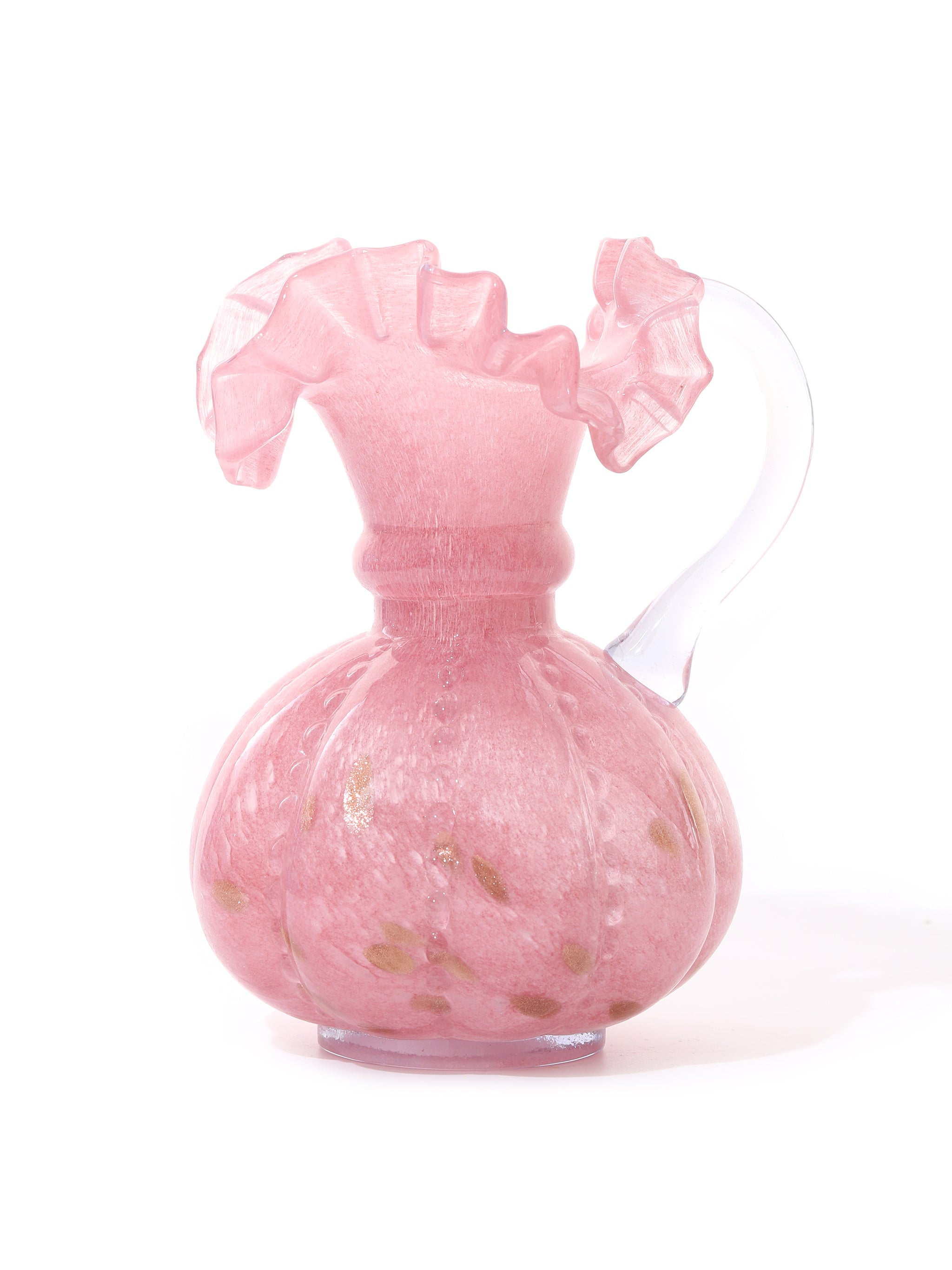 Rosy Dawn Ruffled Vase, Large