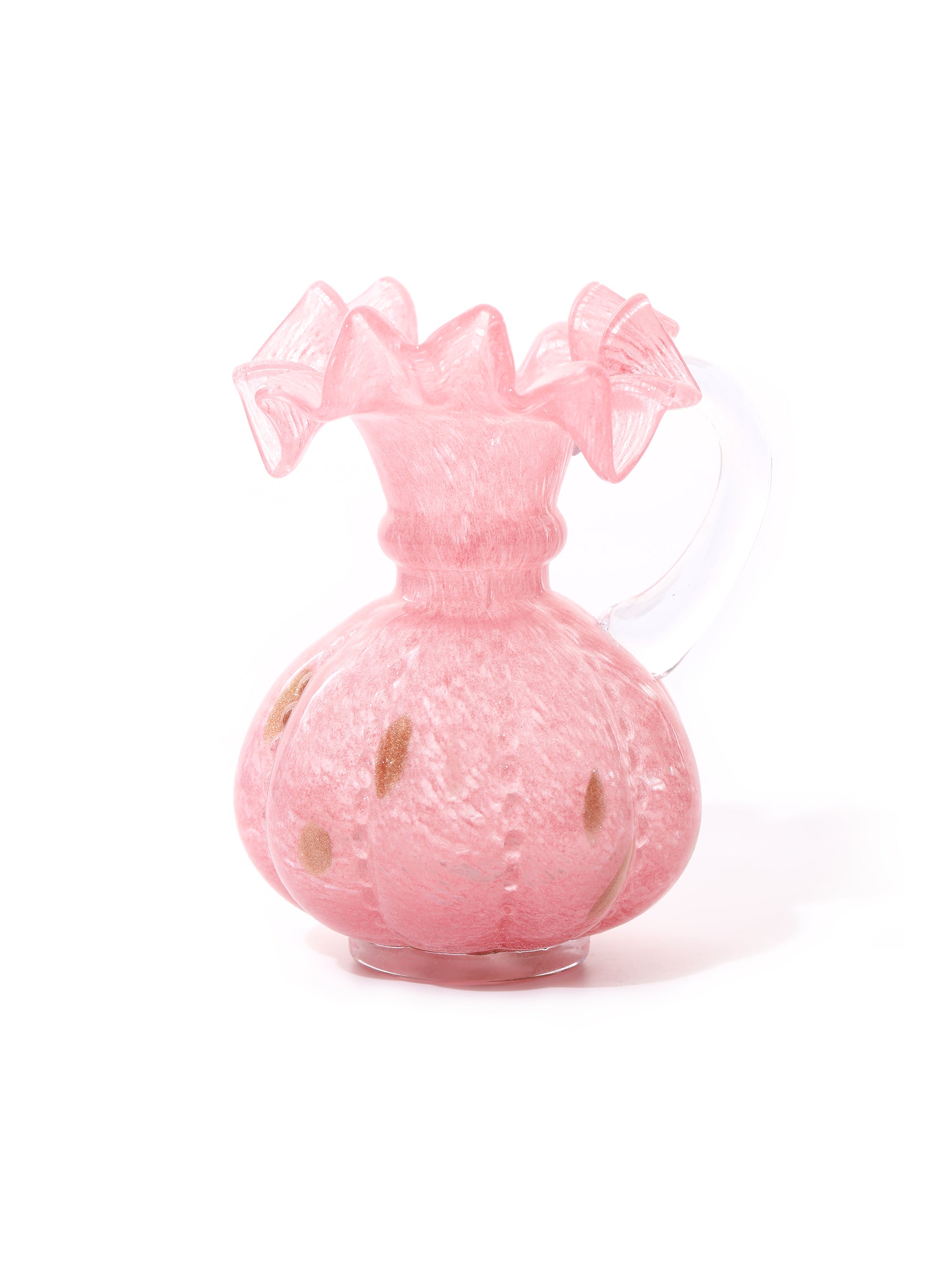 Rosy Dawn Ruffled Vase, Small