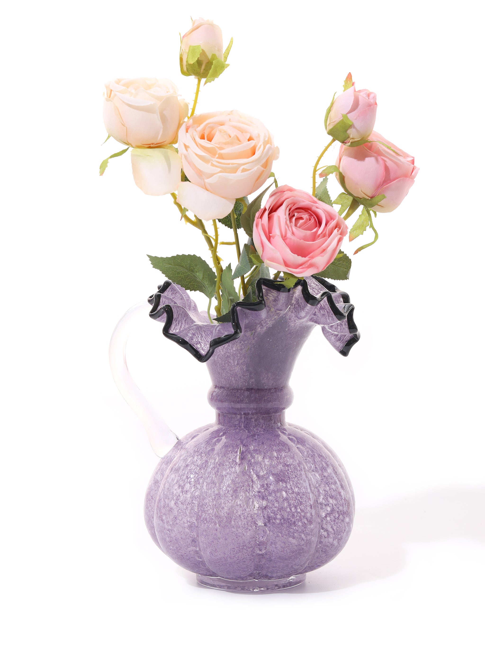 Violet Twilight Ruffled Vase, Large