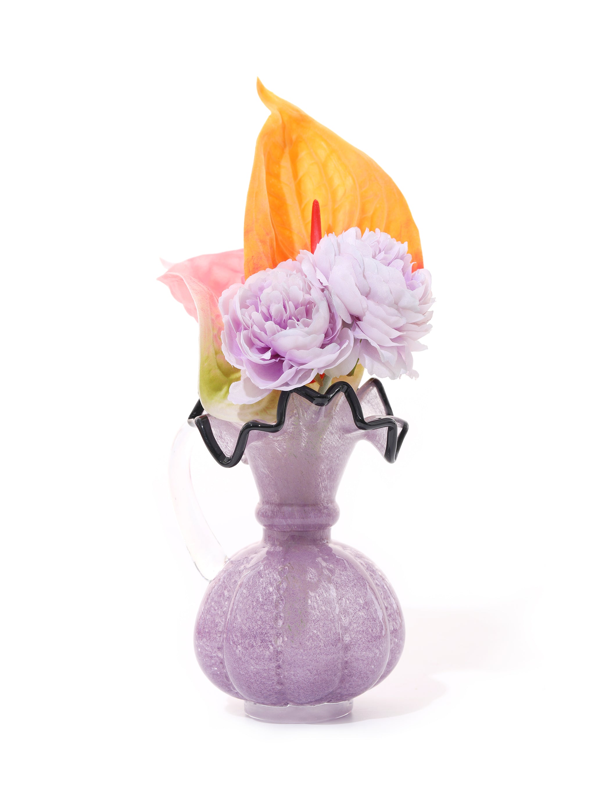 Violet Twilight Ruffled Vase, Small