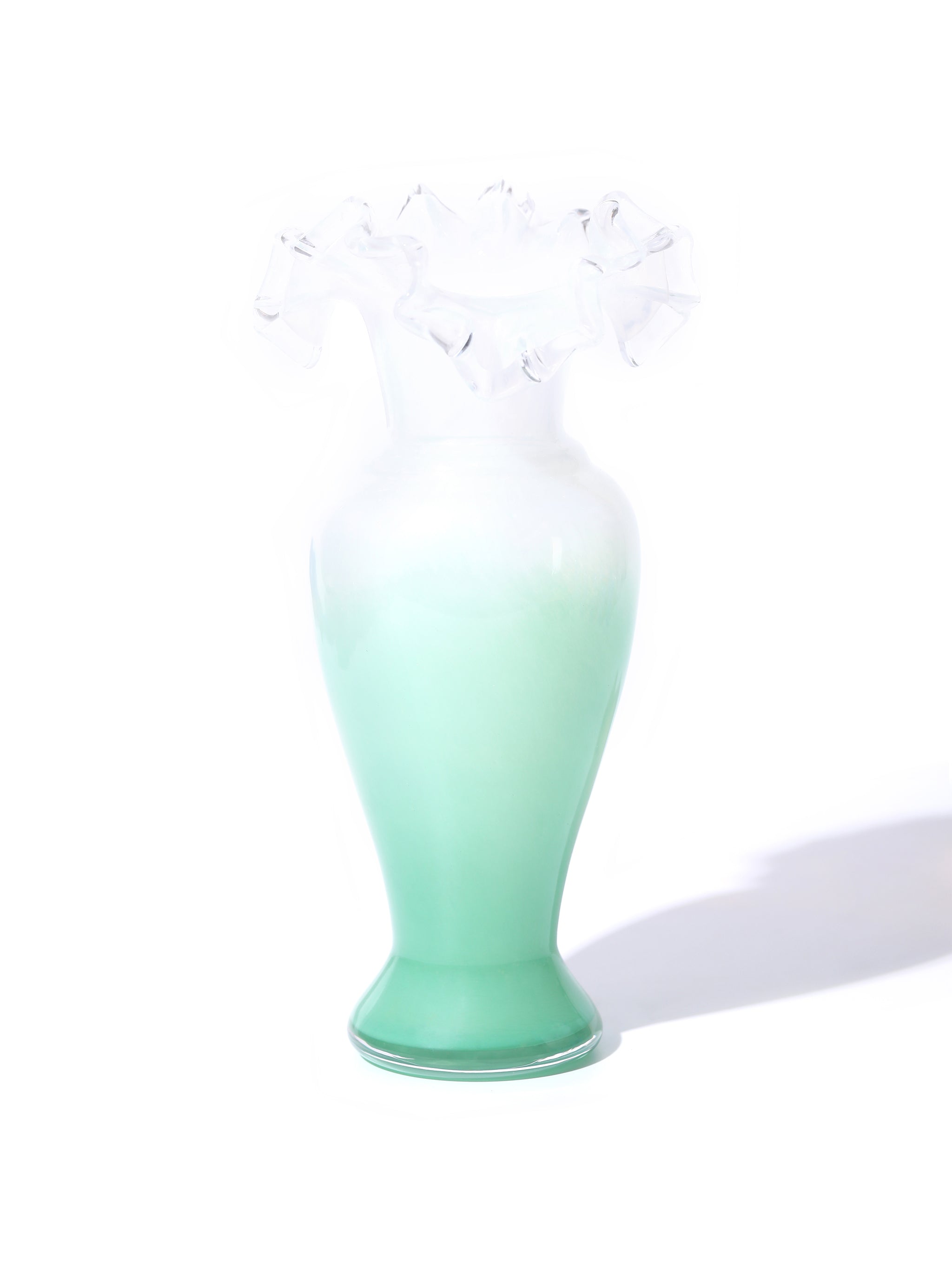 Frost Ruffled Vase Set of 3