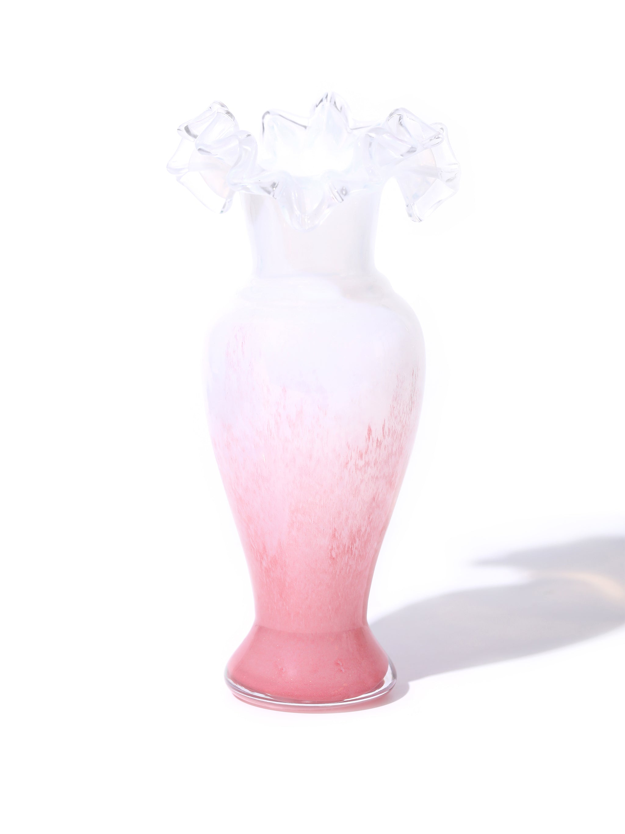 Frost Ruffled Vase Set of 3