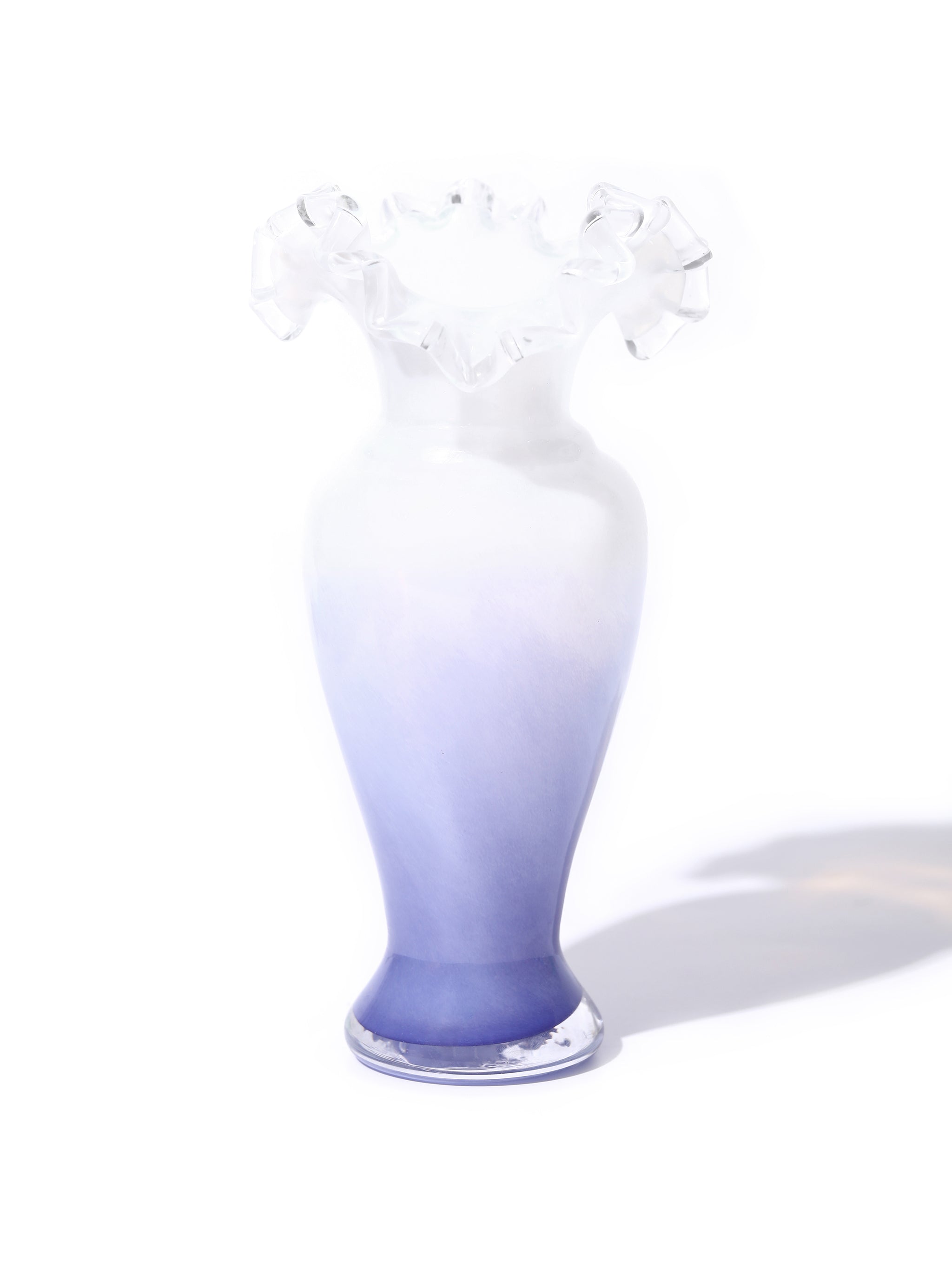 Frost Ruffled Vase Set of 3