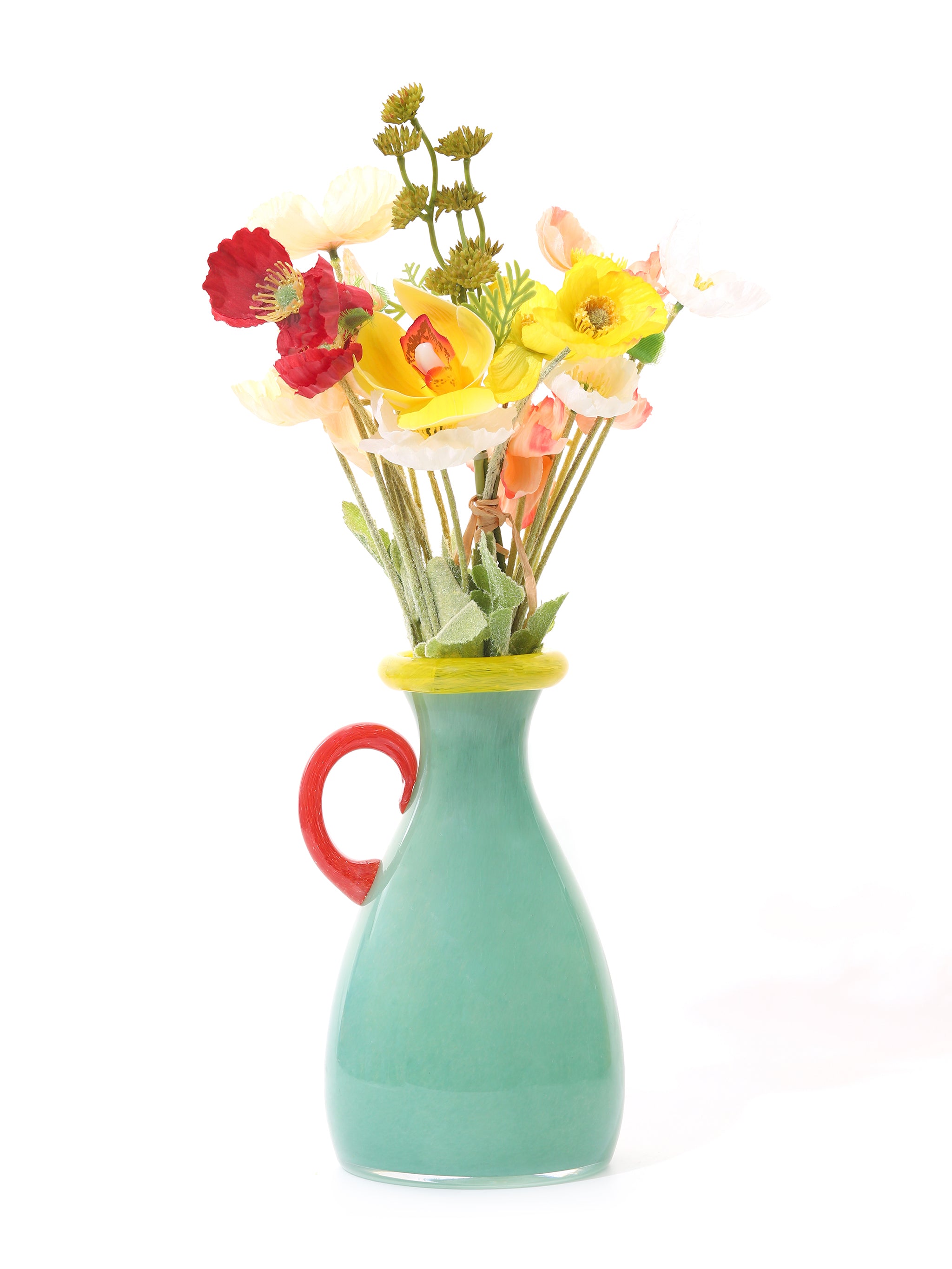 Tropical Pastel Pitcher Vase