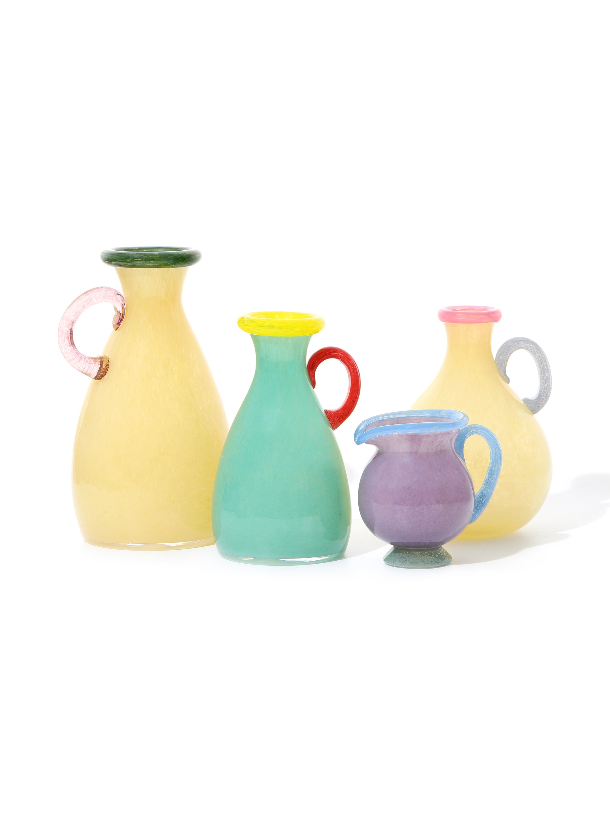 Pastel Pitcher Vases Set of 4