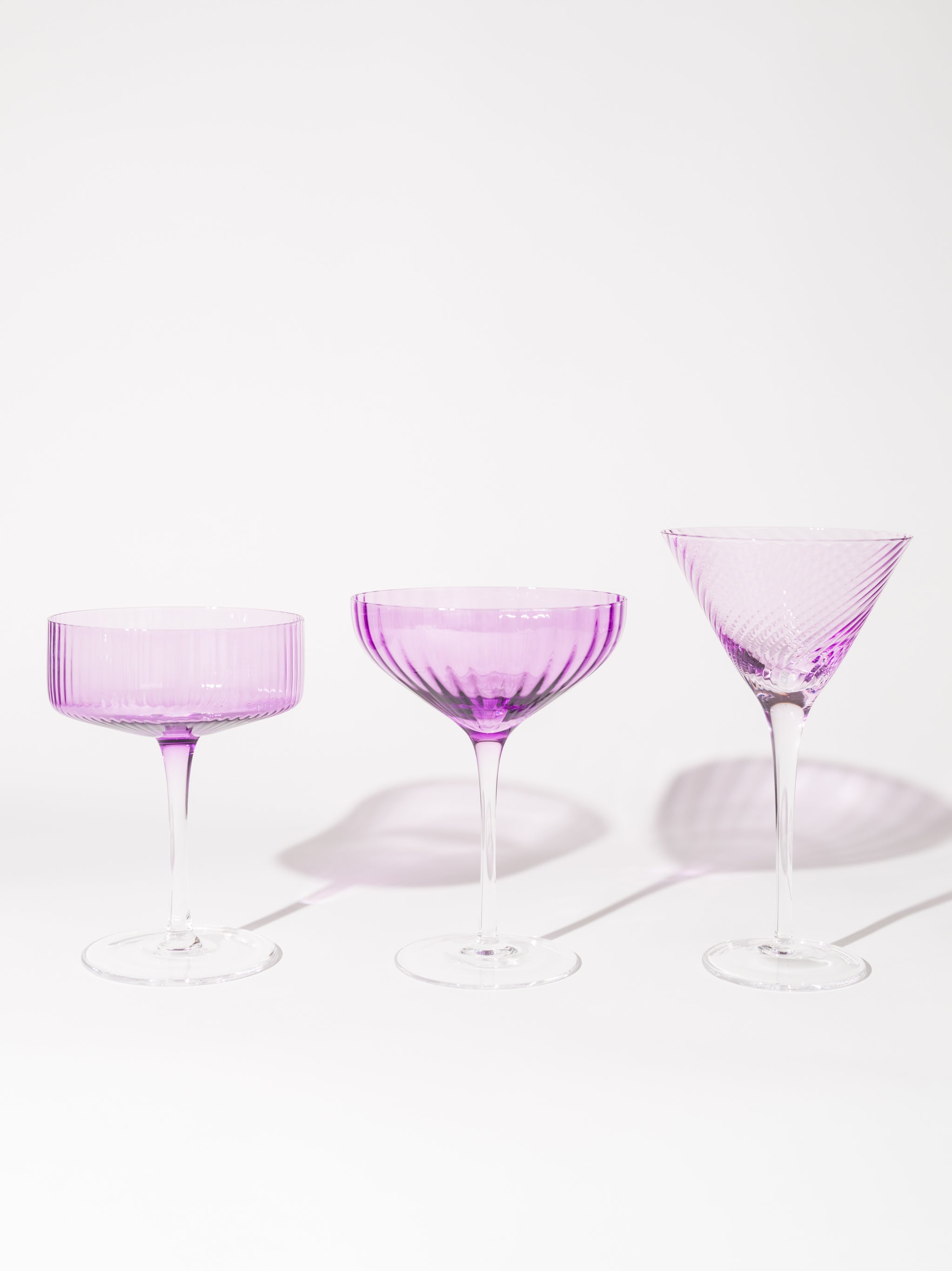 Lavender Coupe Cocktail Glass, Trigon