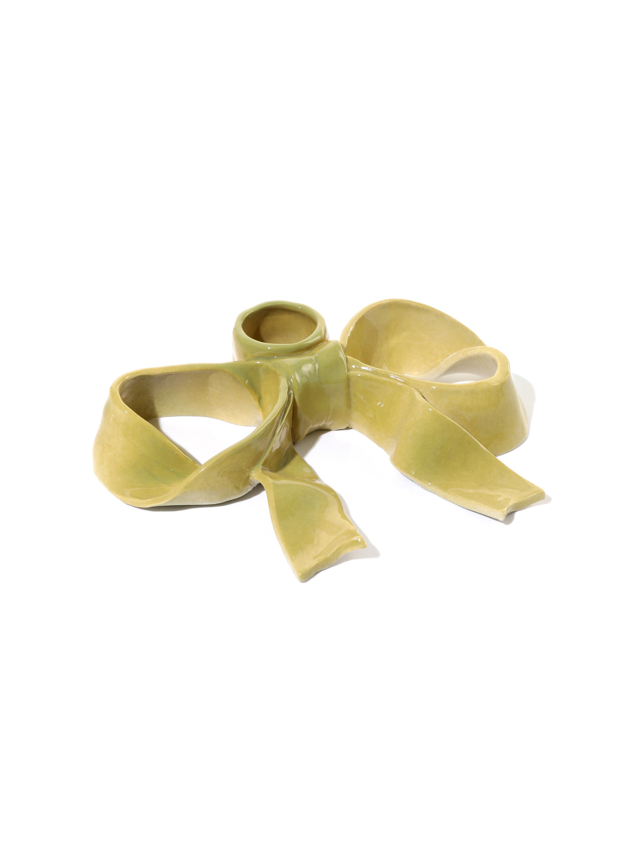 BowKnot Tableware Set, Olive Green Set of 4