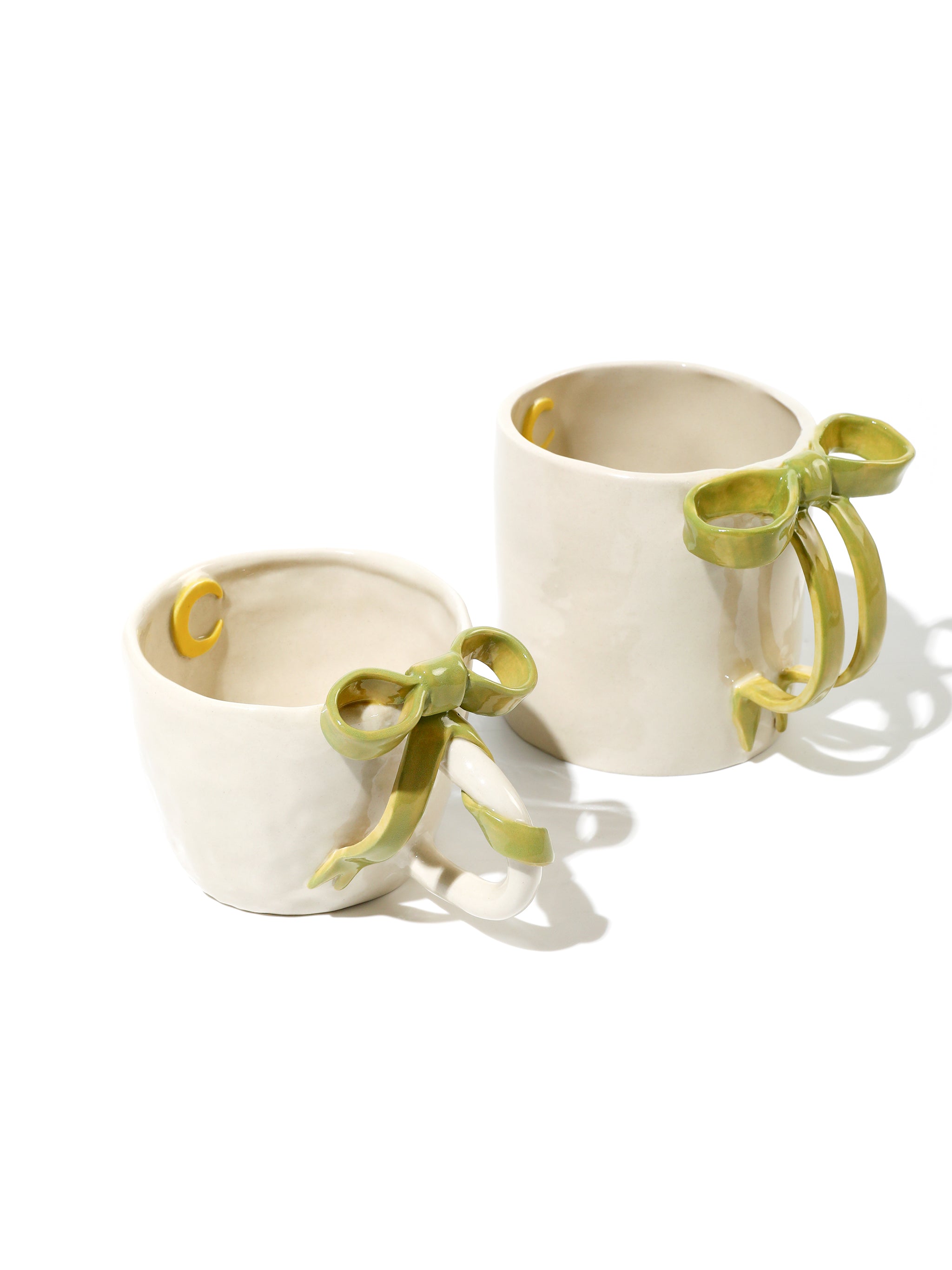 BowKnot Coffee Duo Mugs, Set of 2