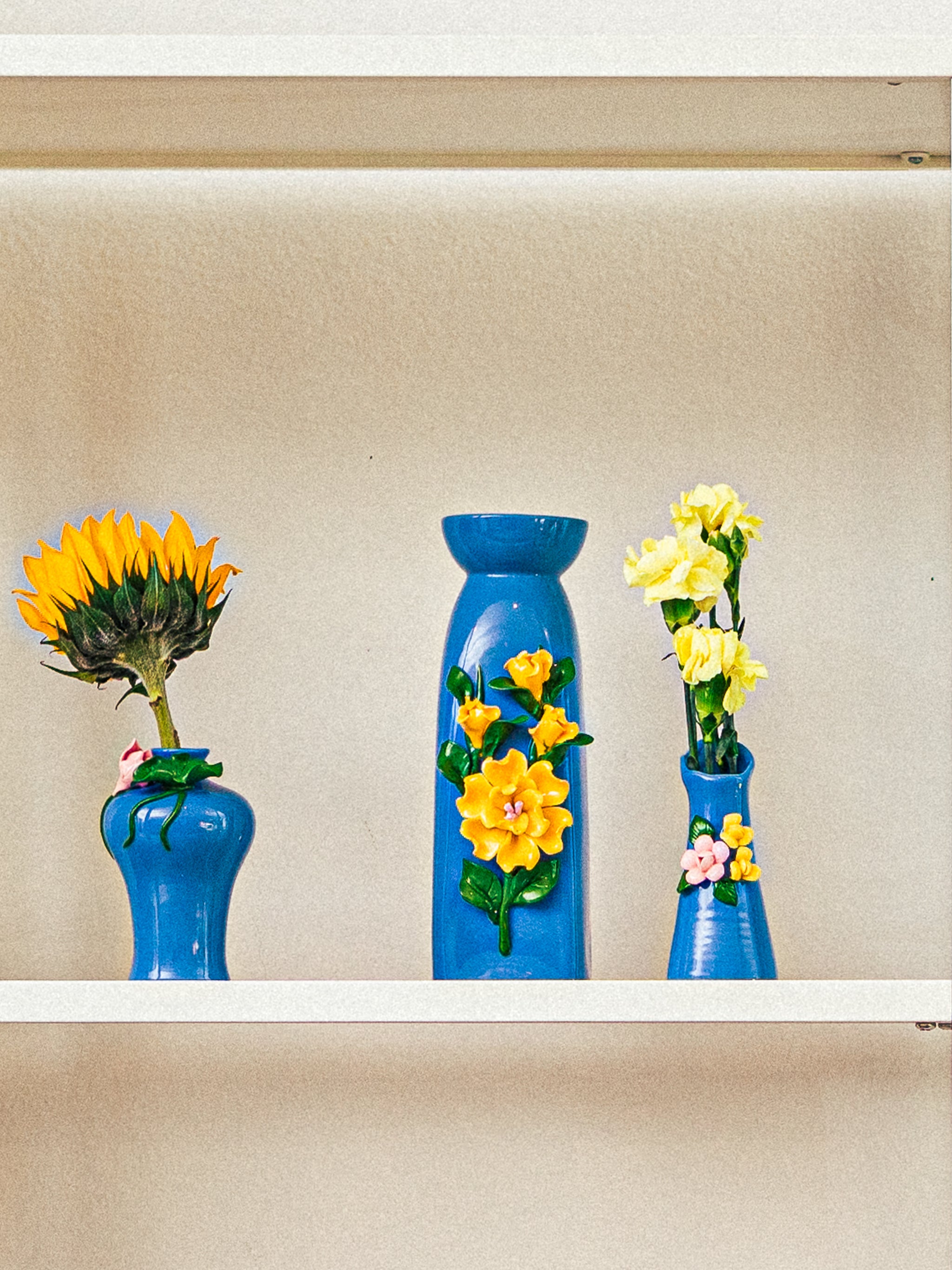 Bloom Cornflower Blue Vases, Set of 5