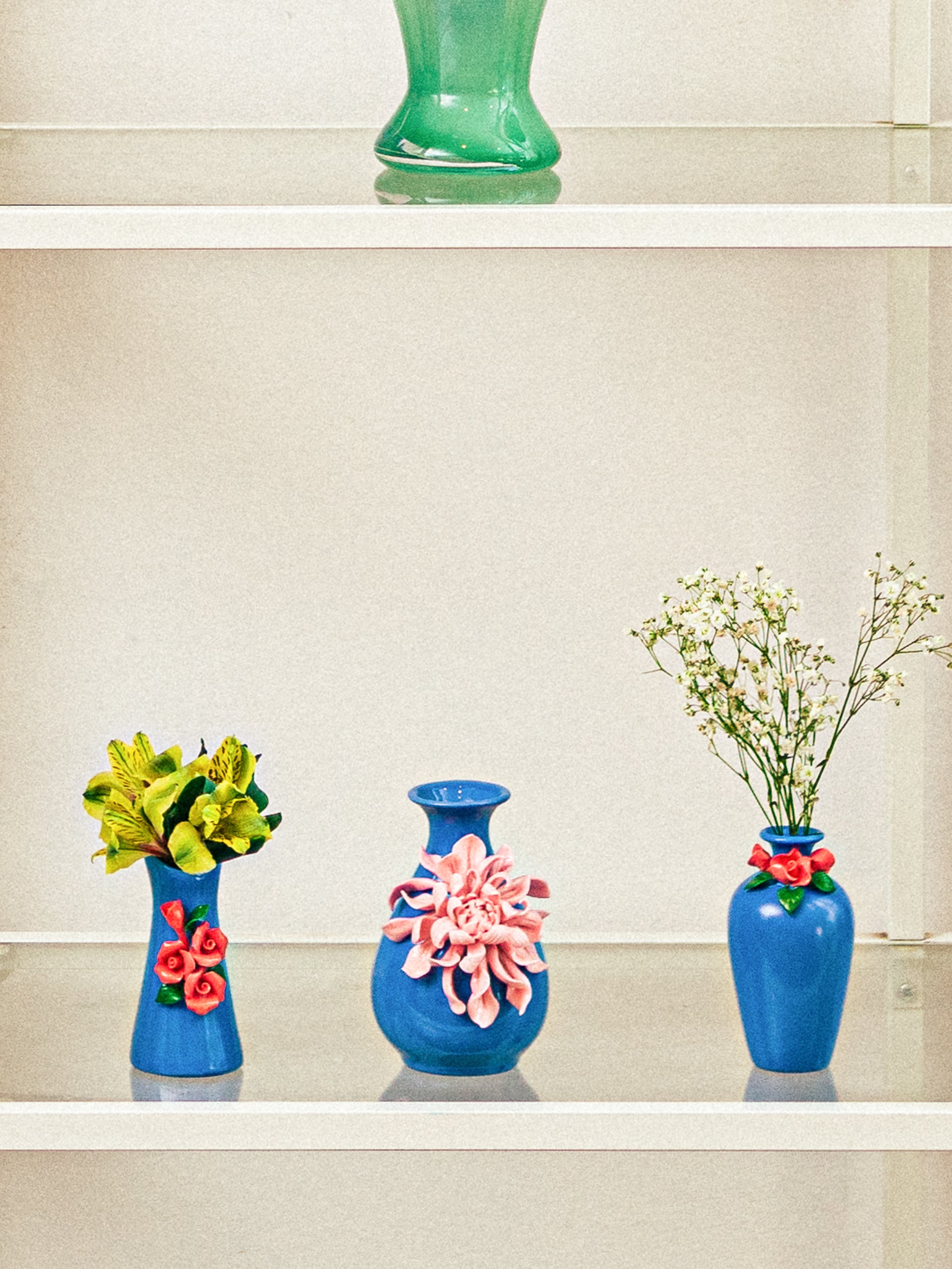 Bloom Cornflower Blue Vases, Set of 5