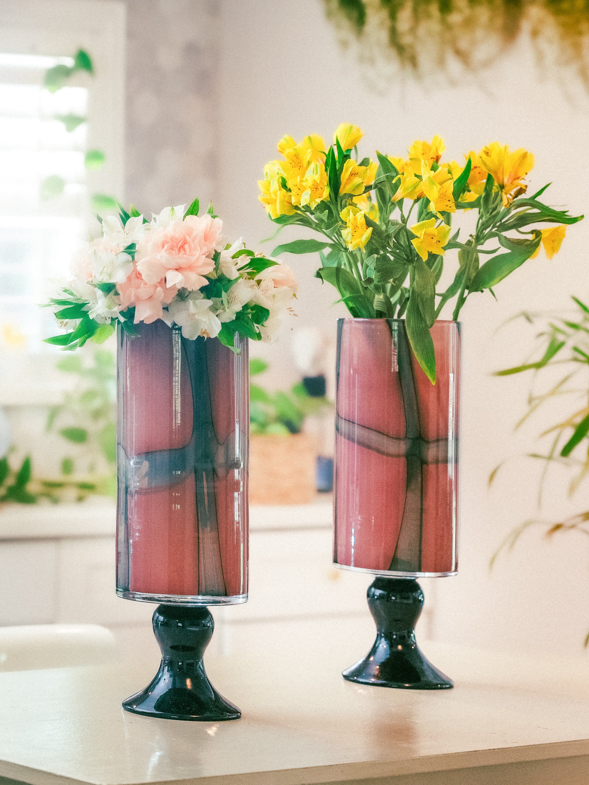 Roseate Pedestal Vase