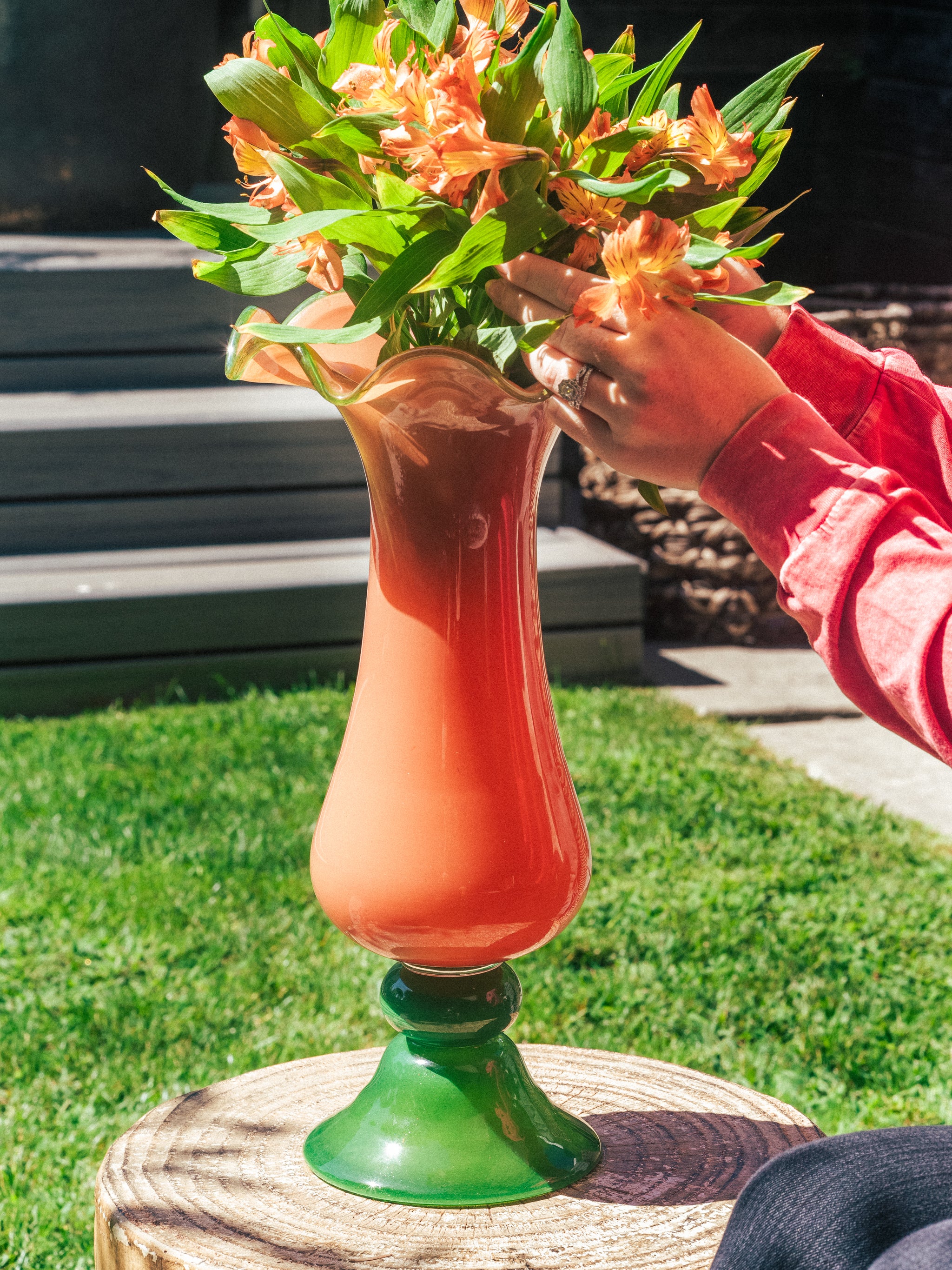 Sundown Bloom Vase