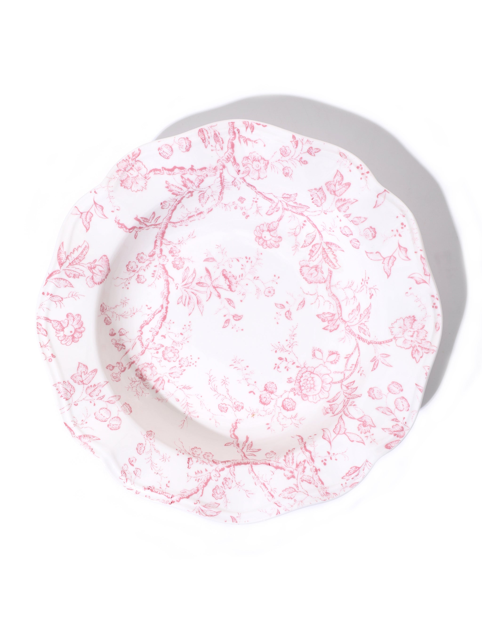 Rosy Bloom Deep Plate, 9 inch