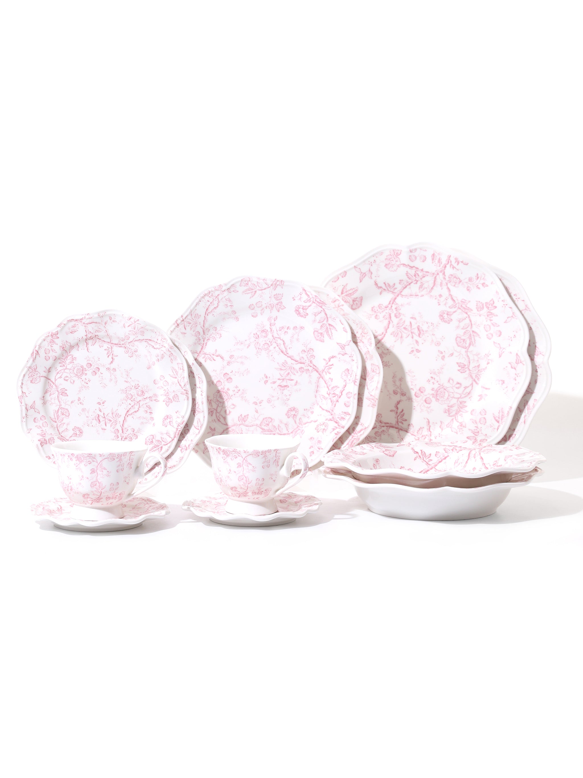 Rosy Bloom Teacup & Saucer