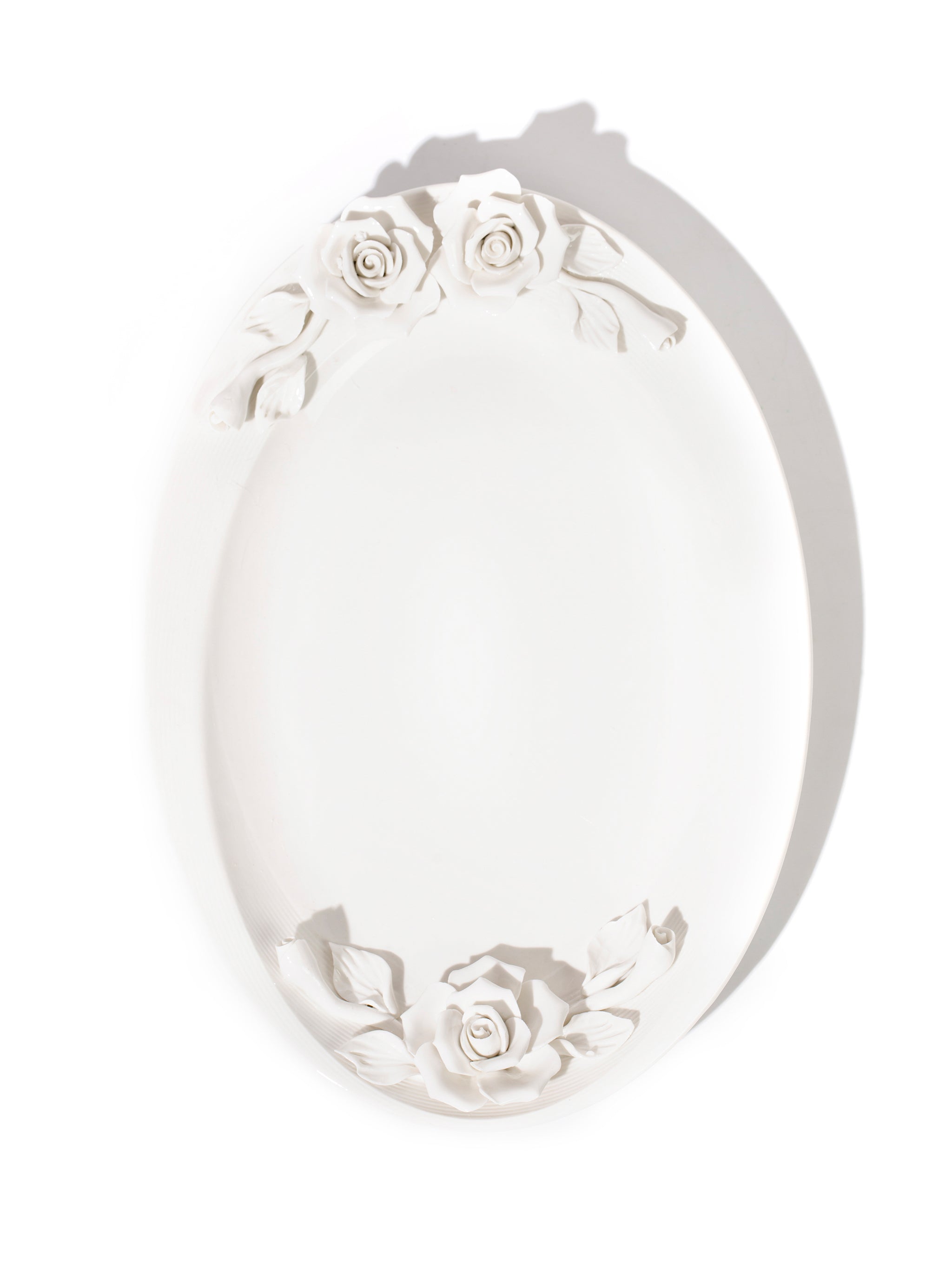 Isabella Artisan Rose Oval Platter, 12 inch