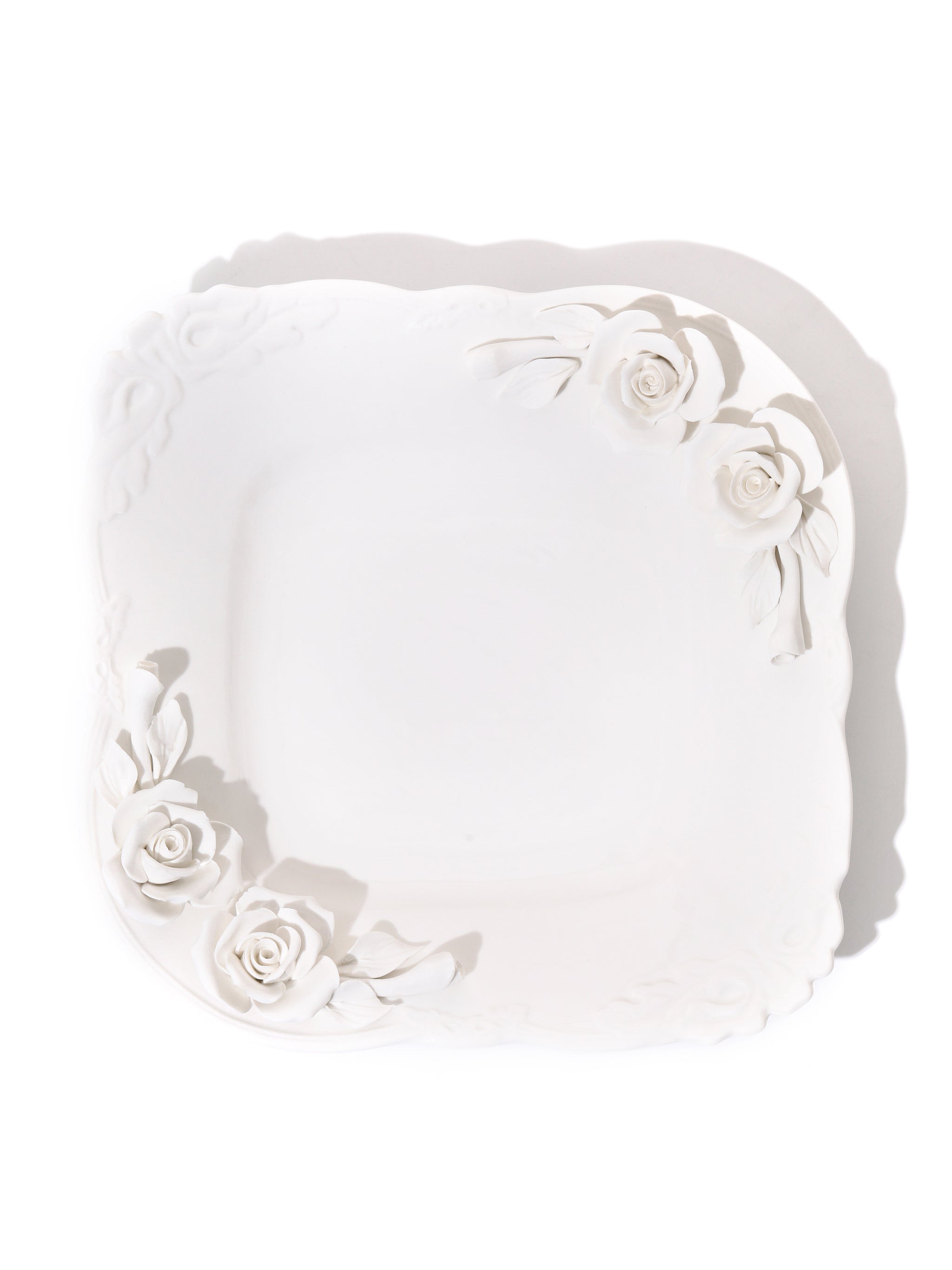 Isabella Artisan Rose Square Plate