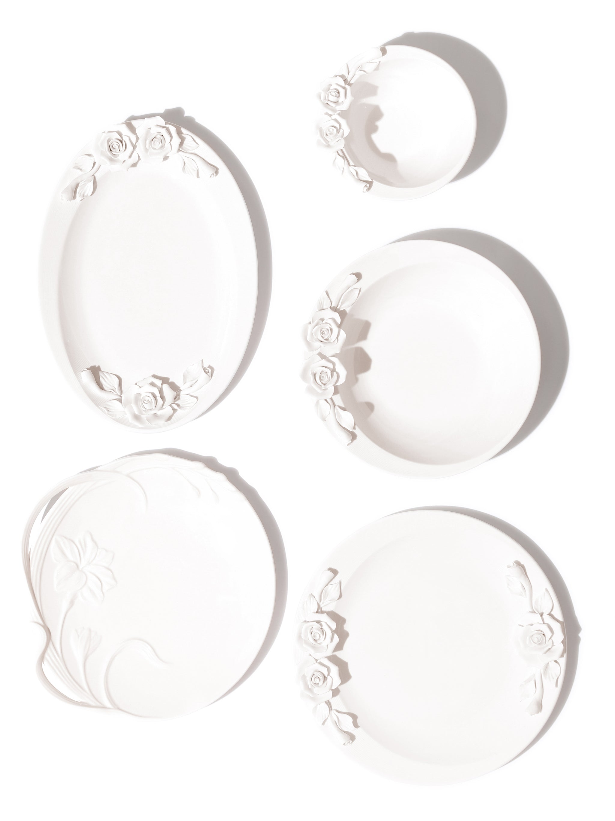 Isabella Artisan Rose Dinnerware, Set of 9