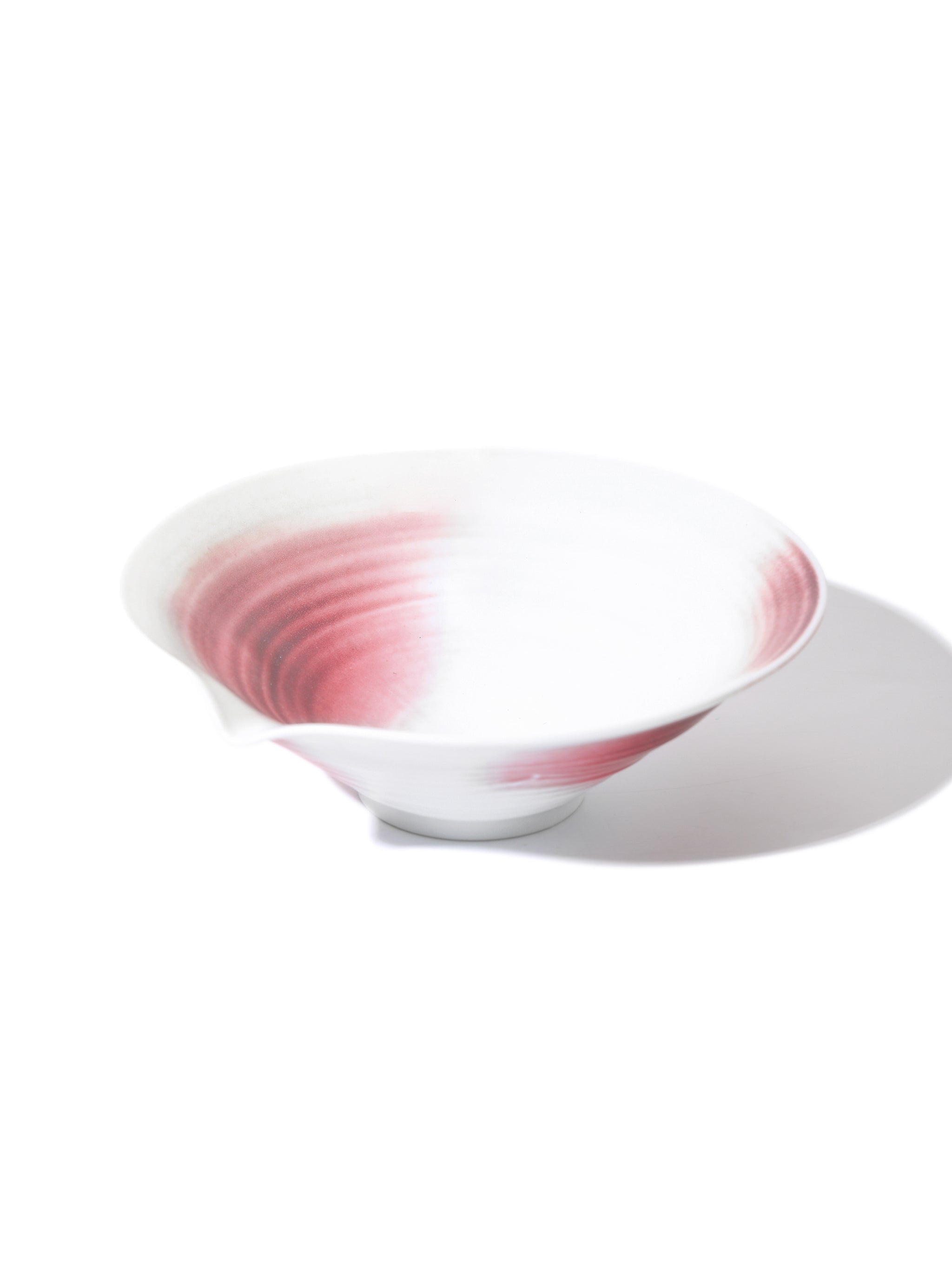 Garnet Blush Pouring Bowl, Single Spout