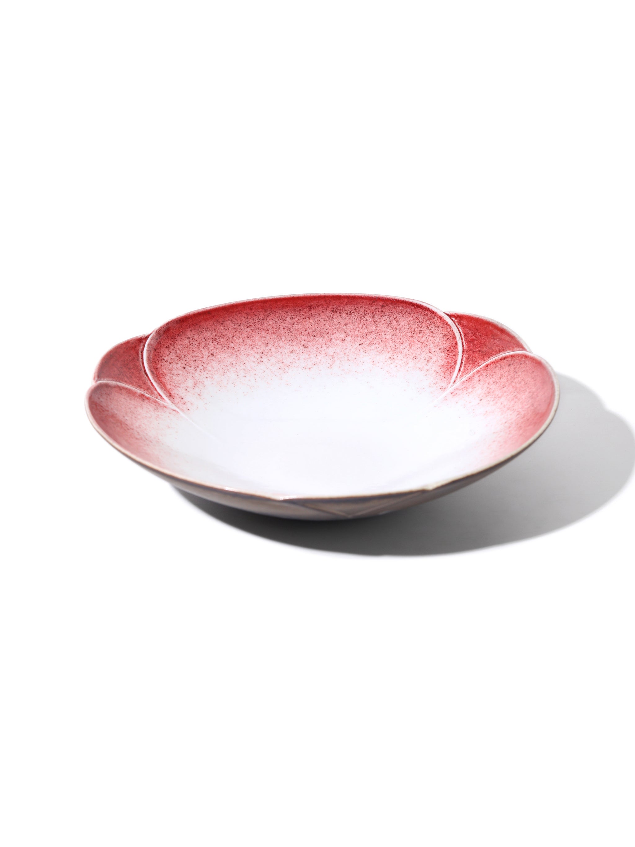 Crimson Petal Deep Plate, 8 inch