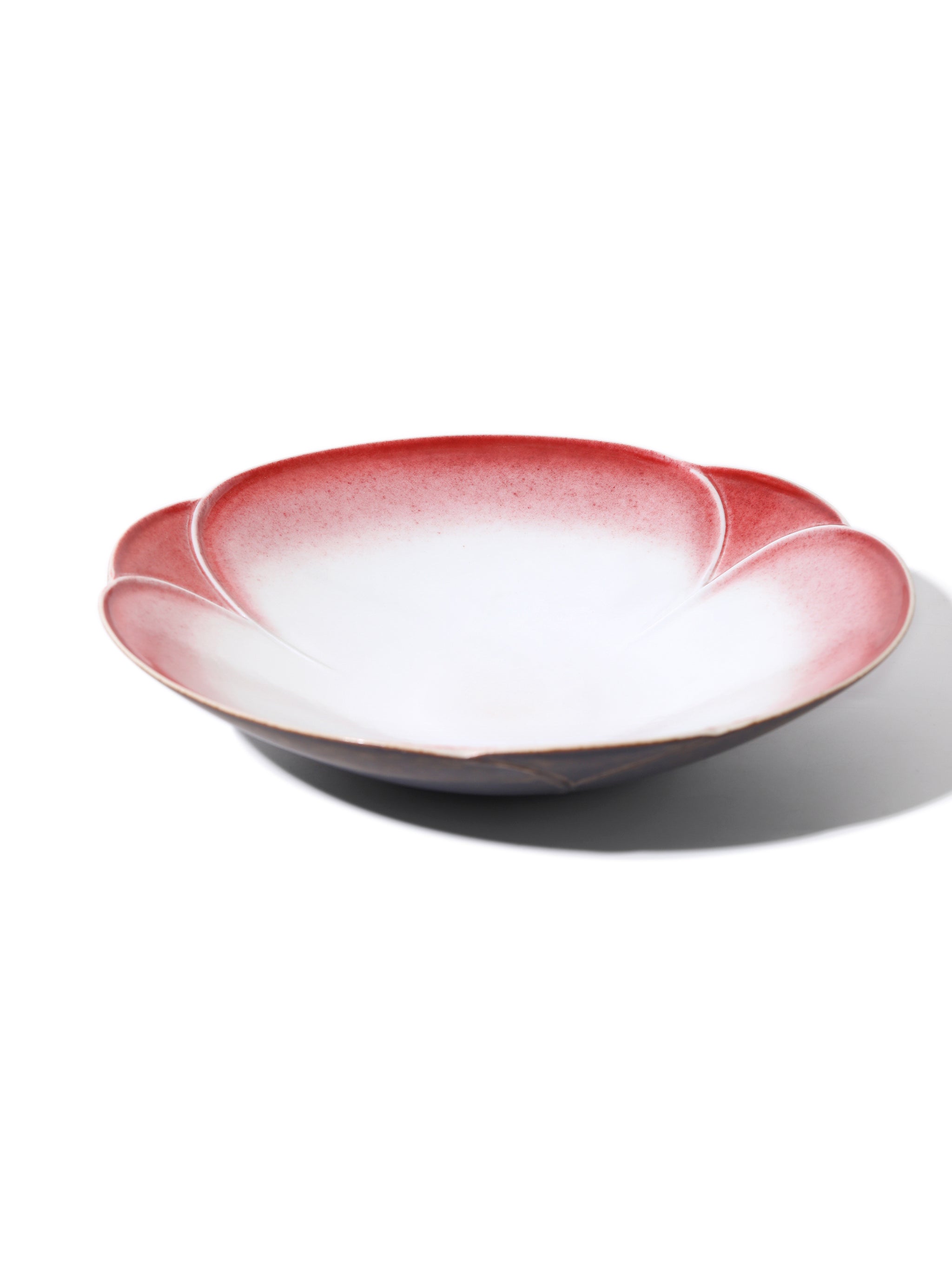 Crimson Petal Deep Plate, 9 inch