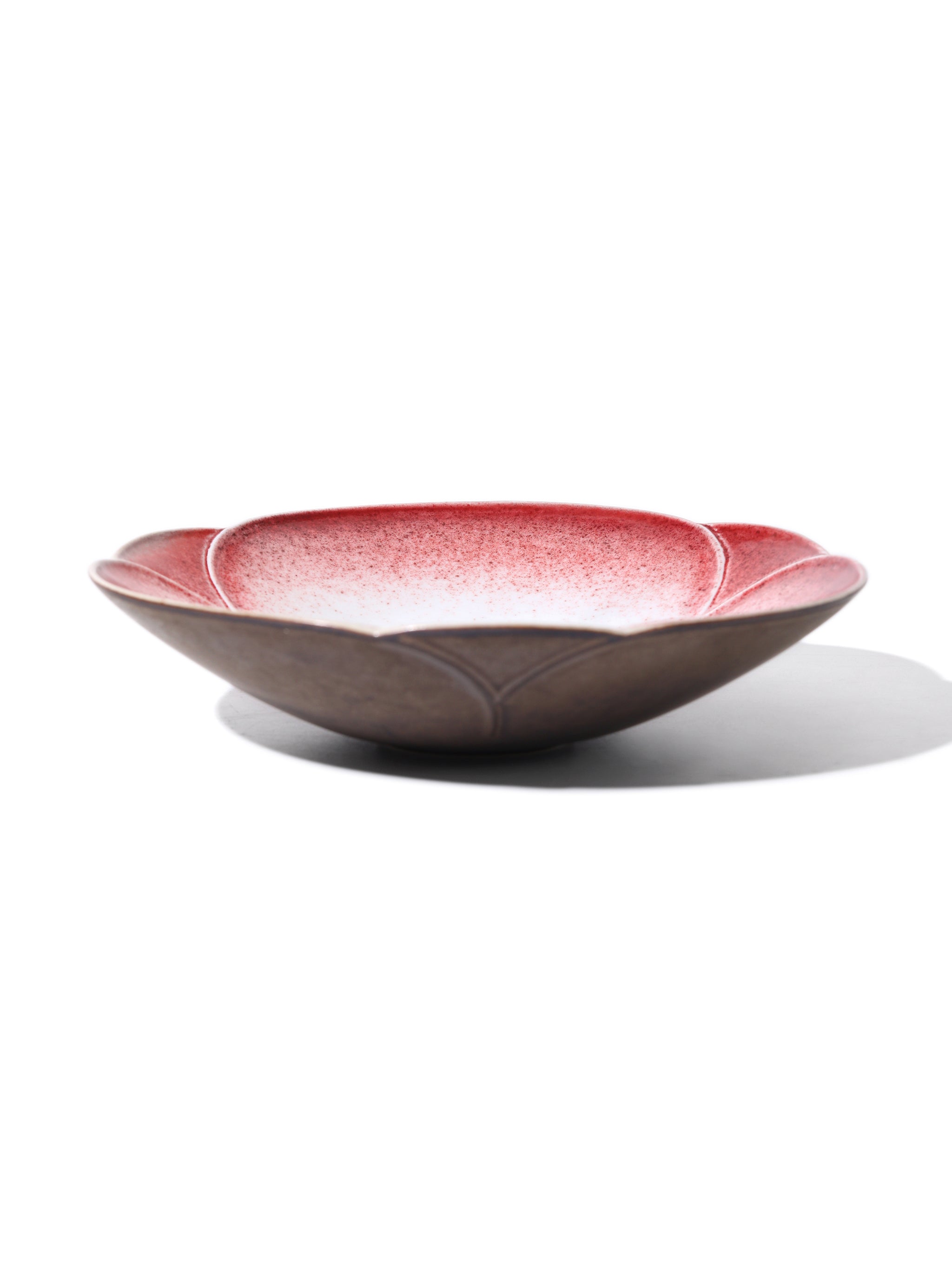 Crimson Petal Deep Plate, 8 inch