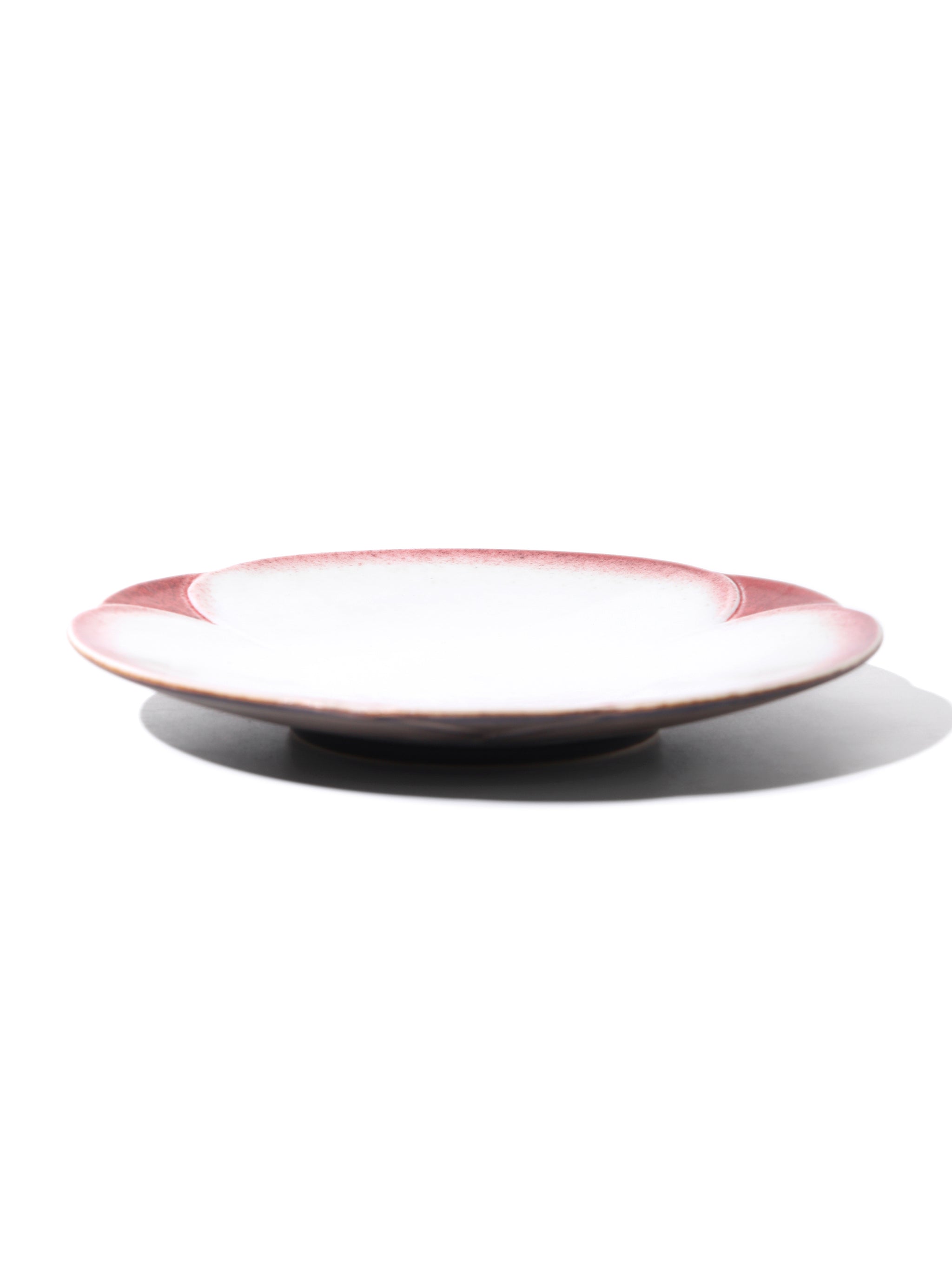 Crimson Petal Plate, 8 inch