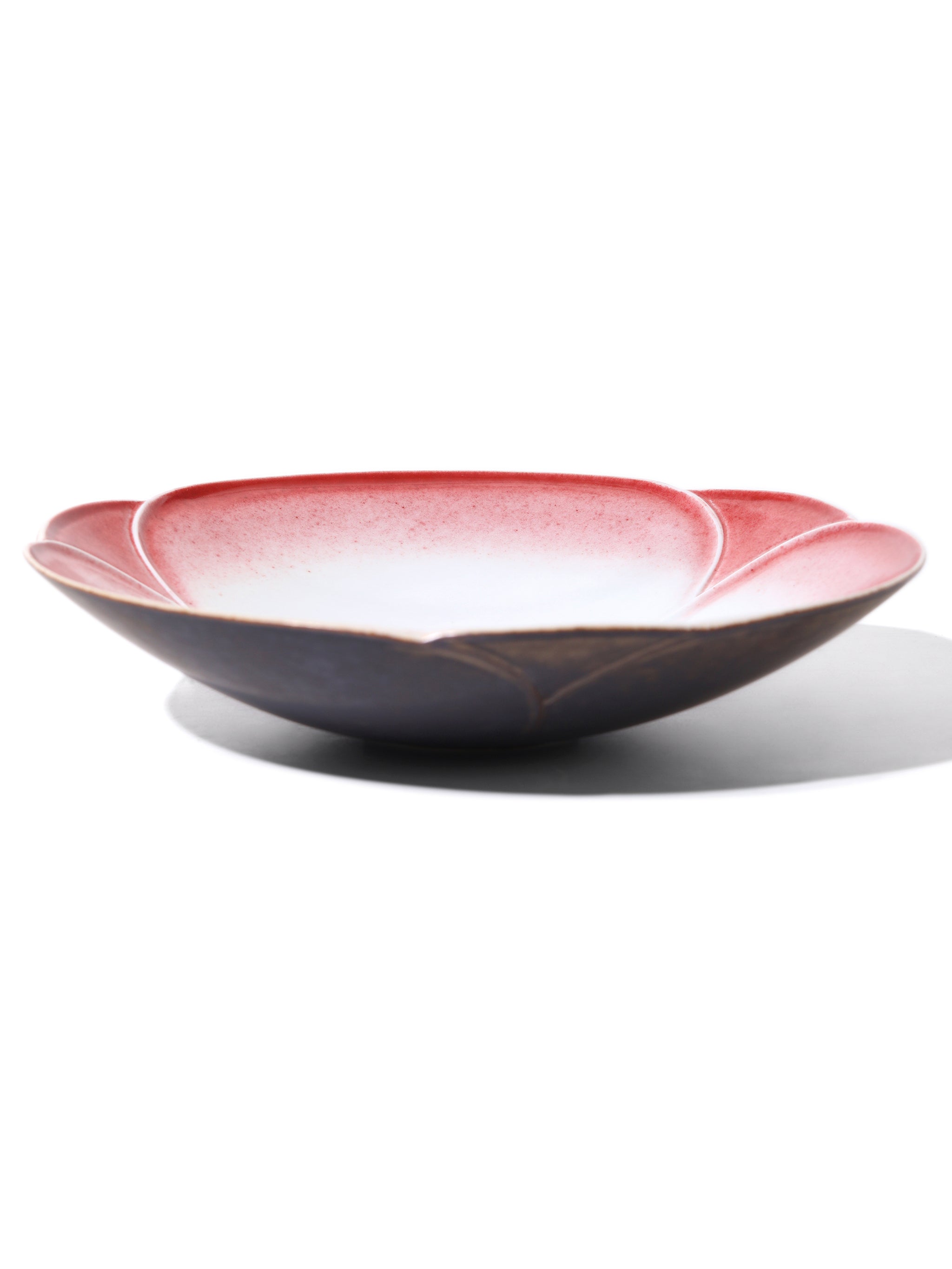 Crimson Petal Deep Plate, 9 inch