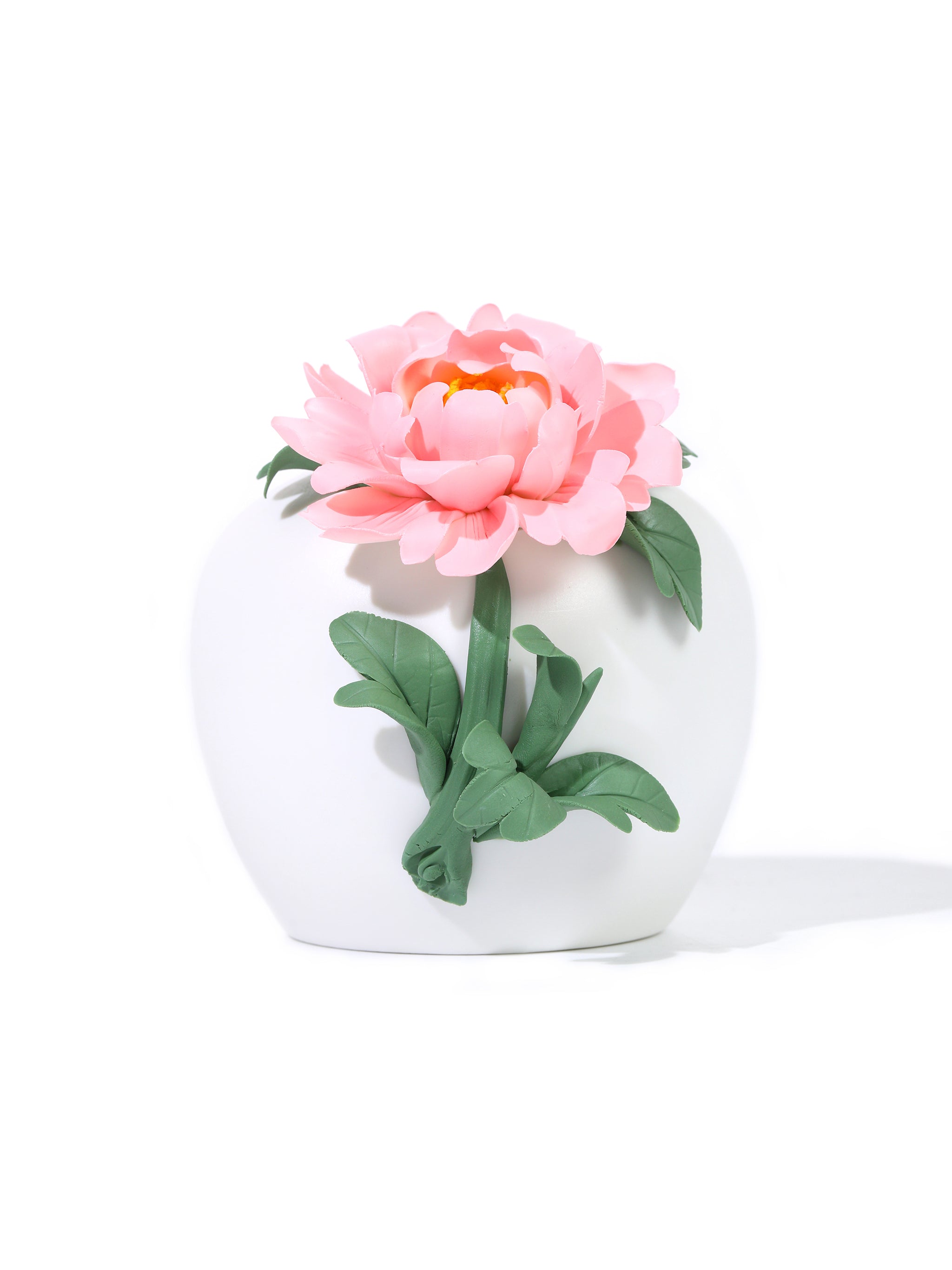 Peony Charm Artisan Vase, Pink