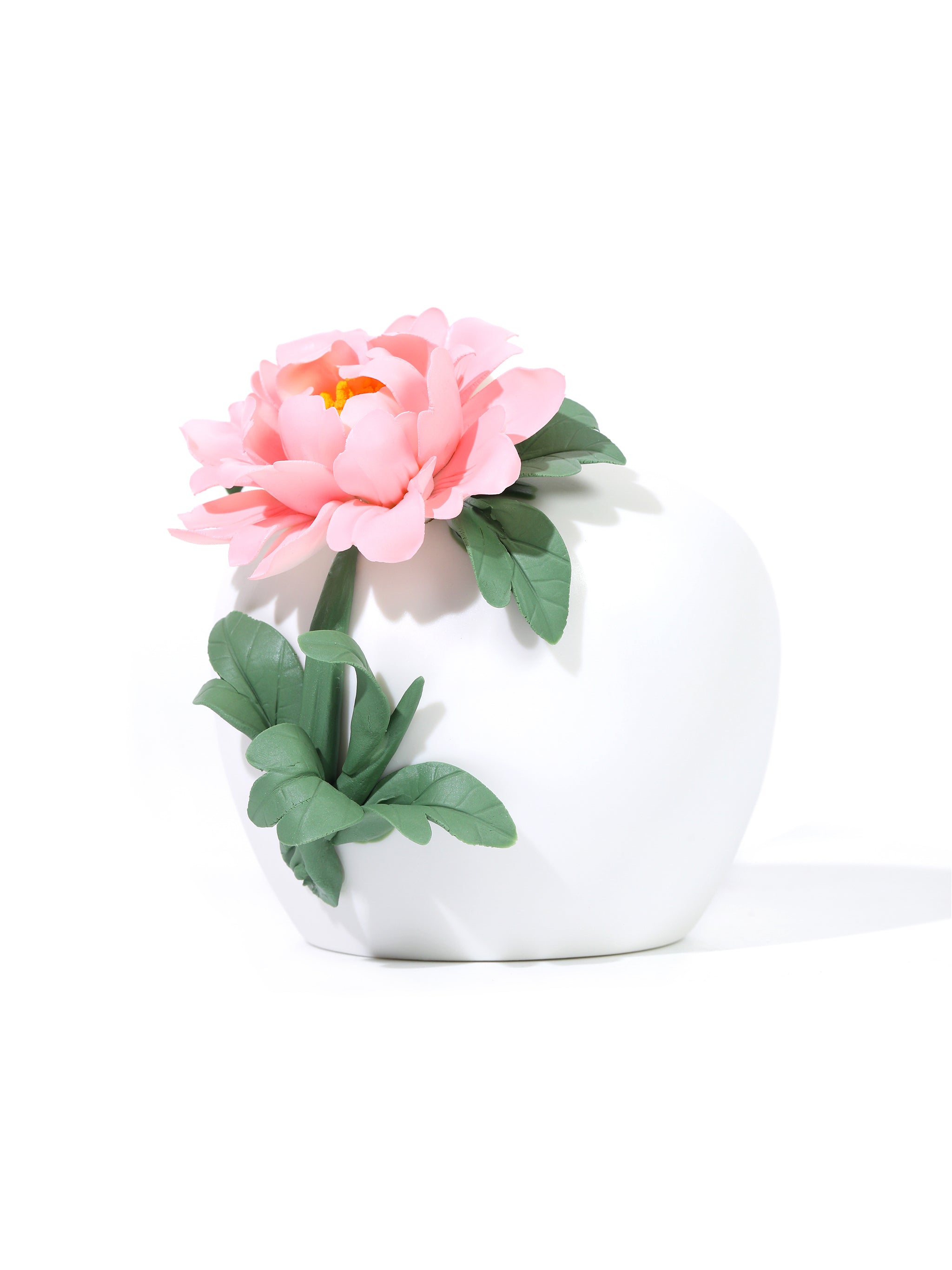 Peony Charm Artisan Vase, Pink