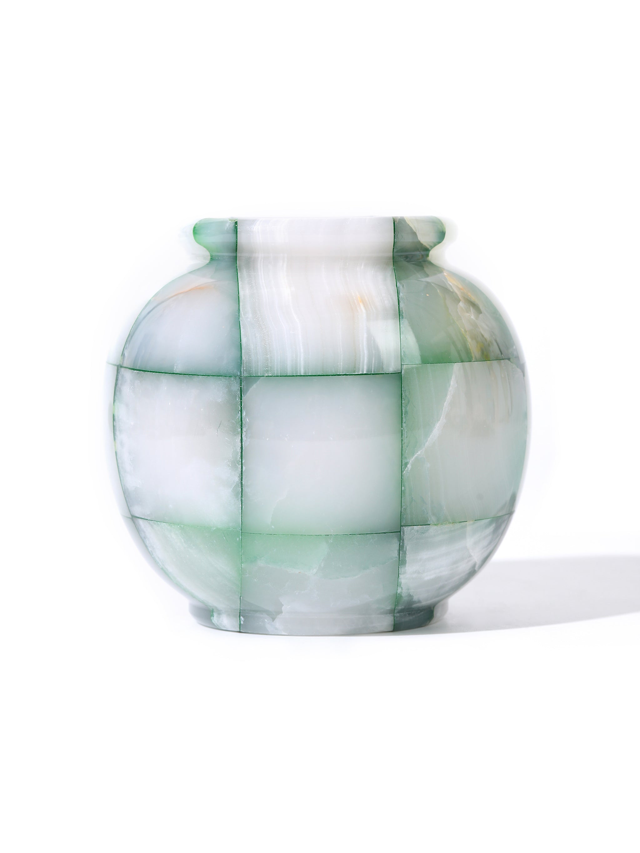 Forest Charm Jade Mosaic Vase, Small