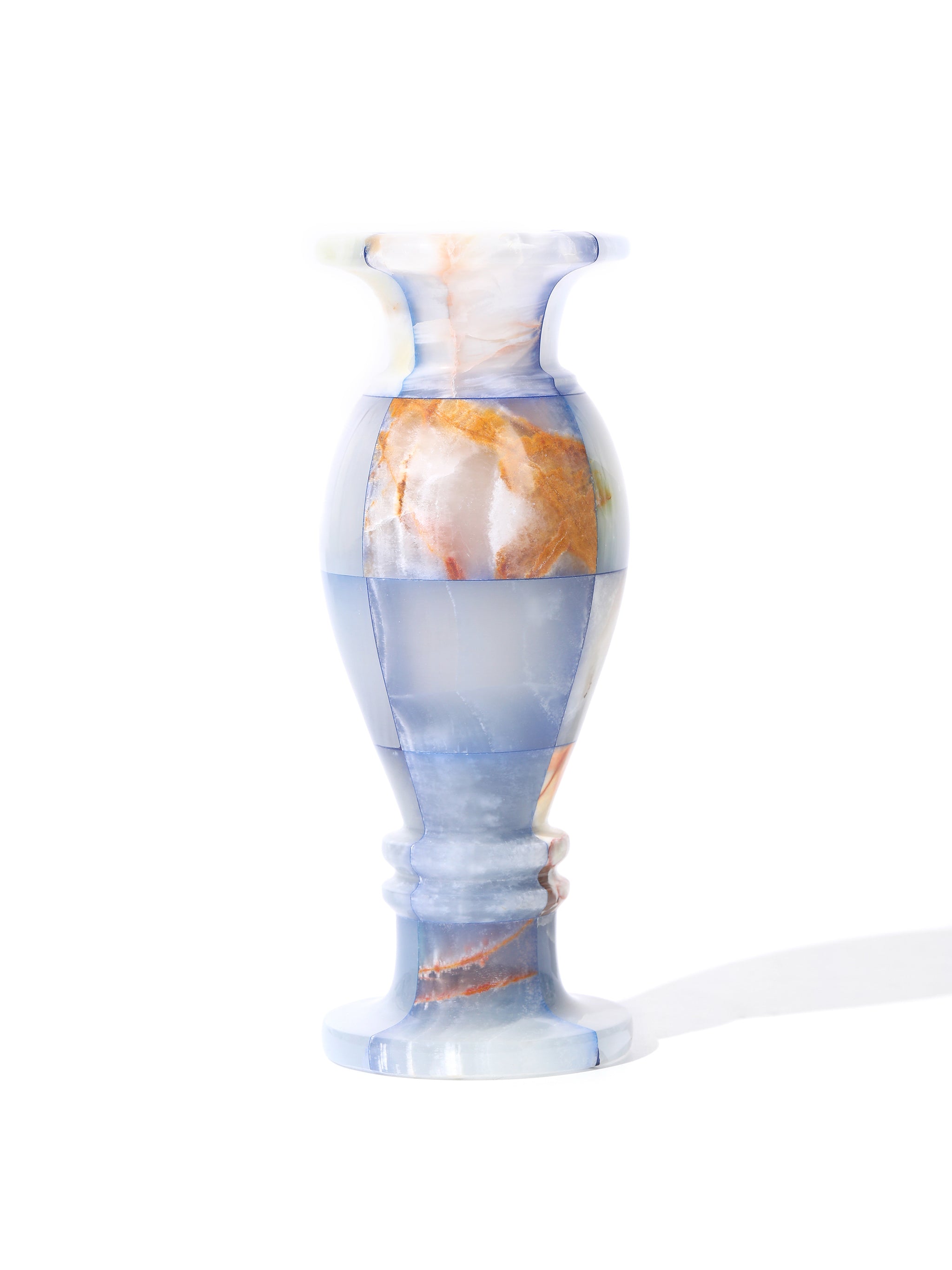 Sky Wave Jade Mosaic Vase, Tall