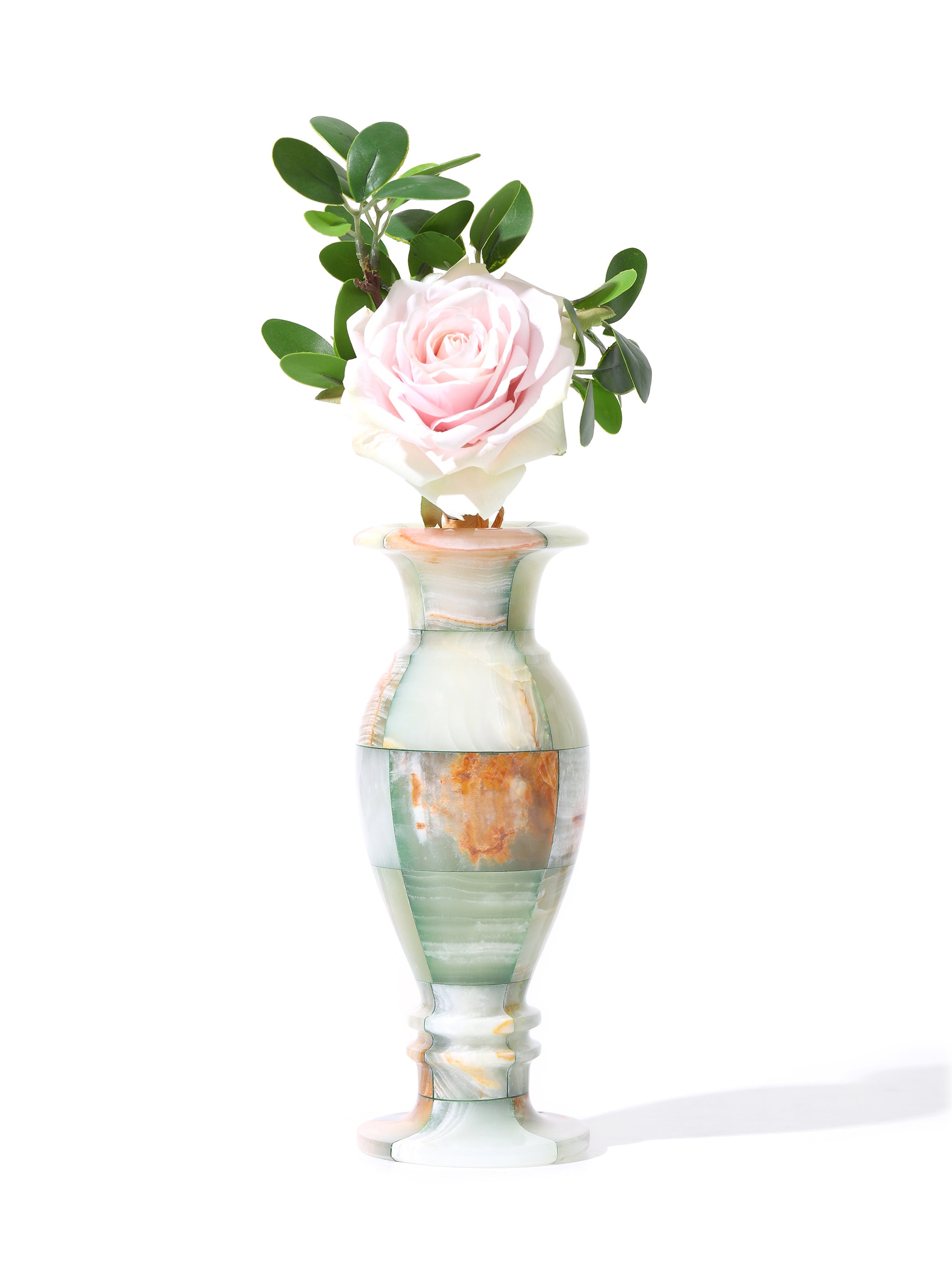 Forest Charm Jade Mosaic Vase, Tall