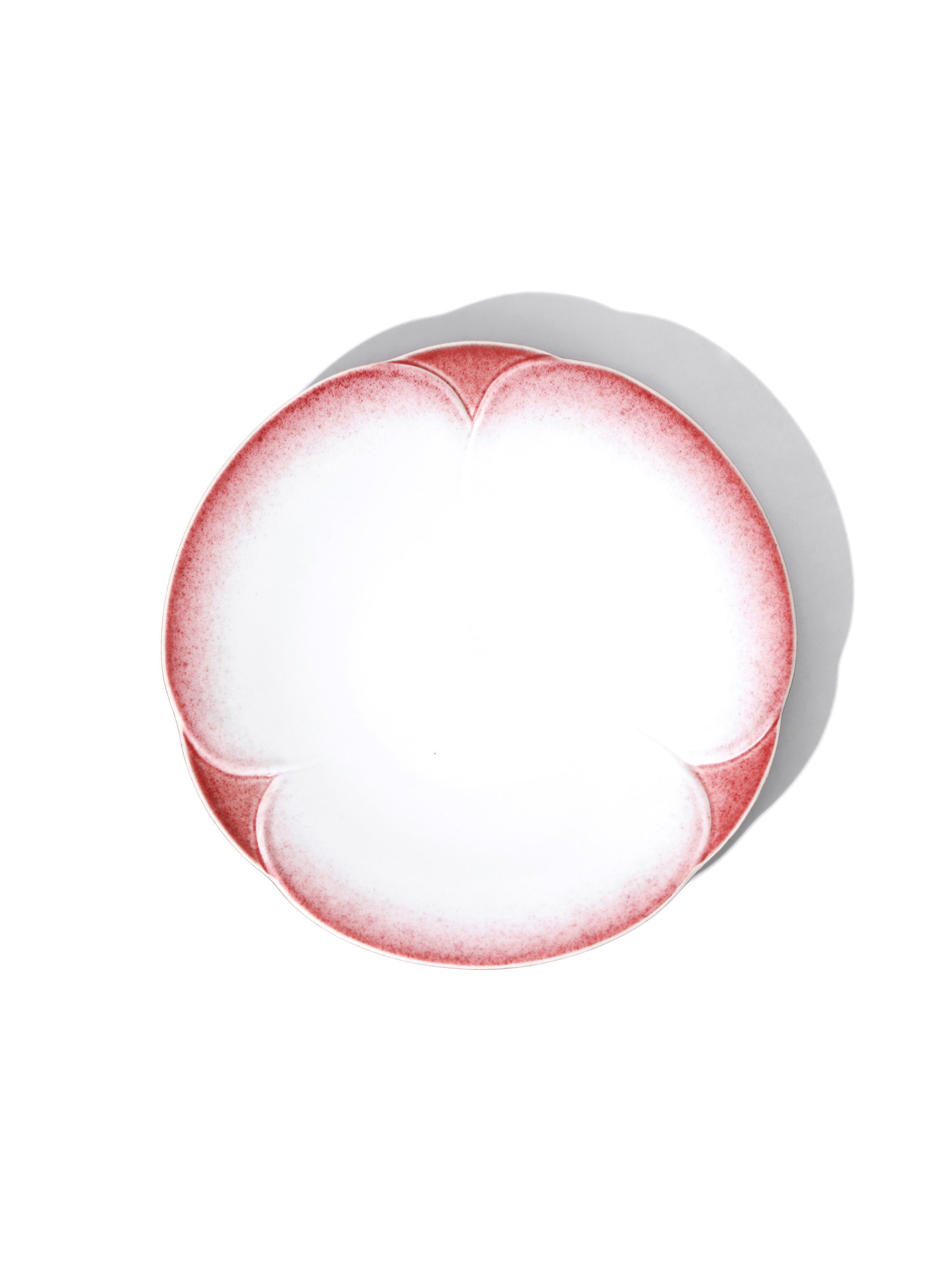 Crimson Petal Plate, 7 inch