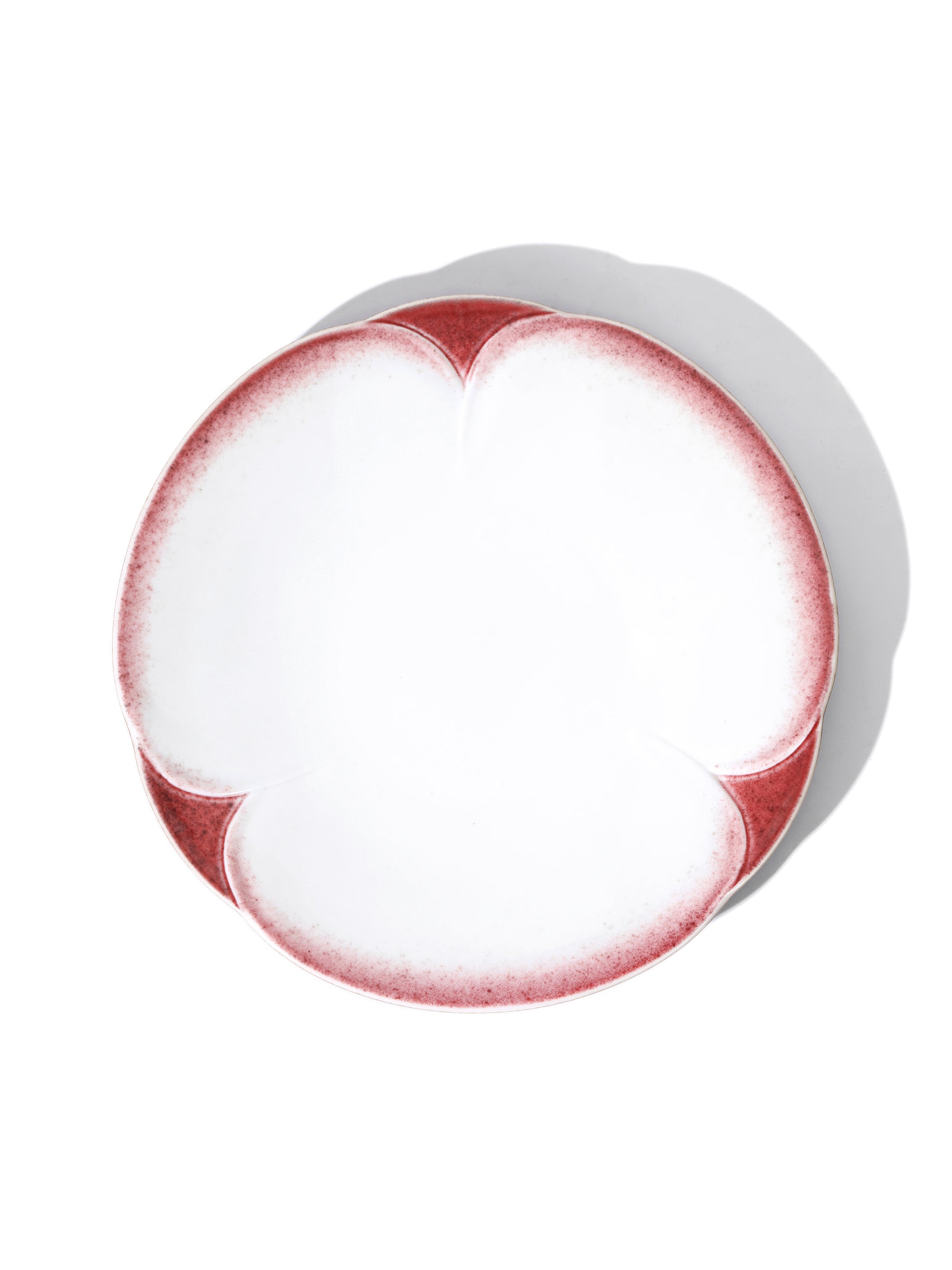 Crimson Petal Plate, 8 inch